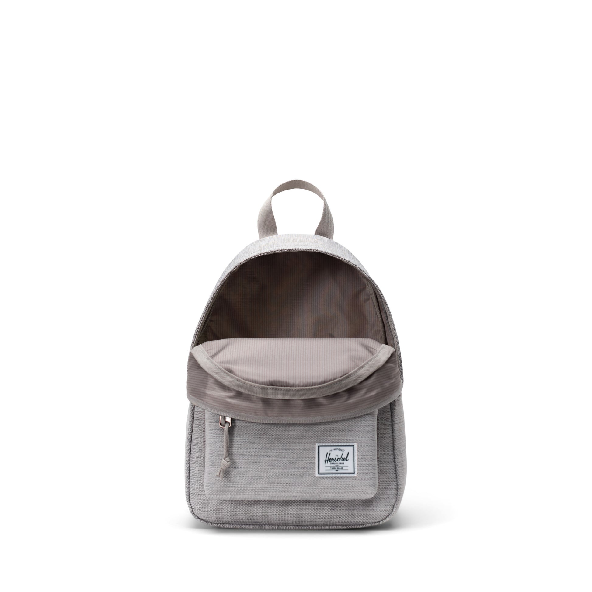 Kırçıllı Açık Gri Herschel Classic Mini Su İtici Kumaş Sırt Çantası, 14" Laptop Uyumlu, 6 L