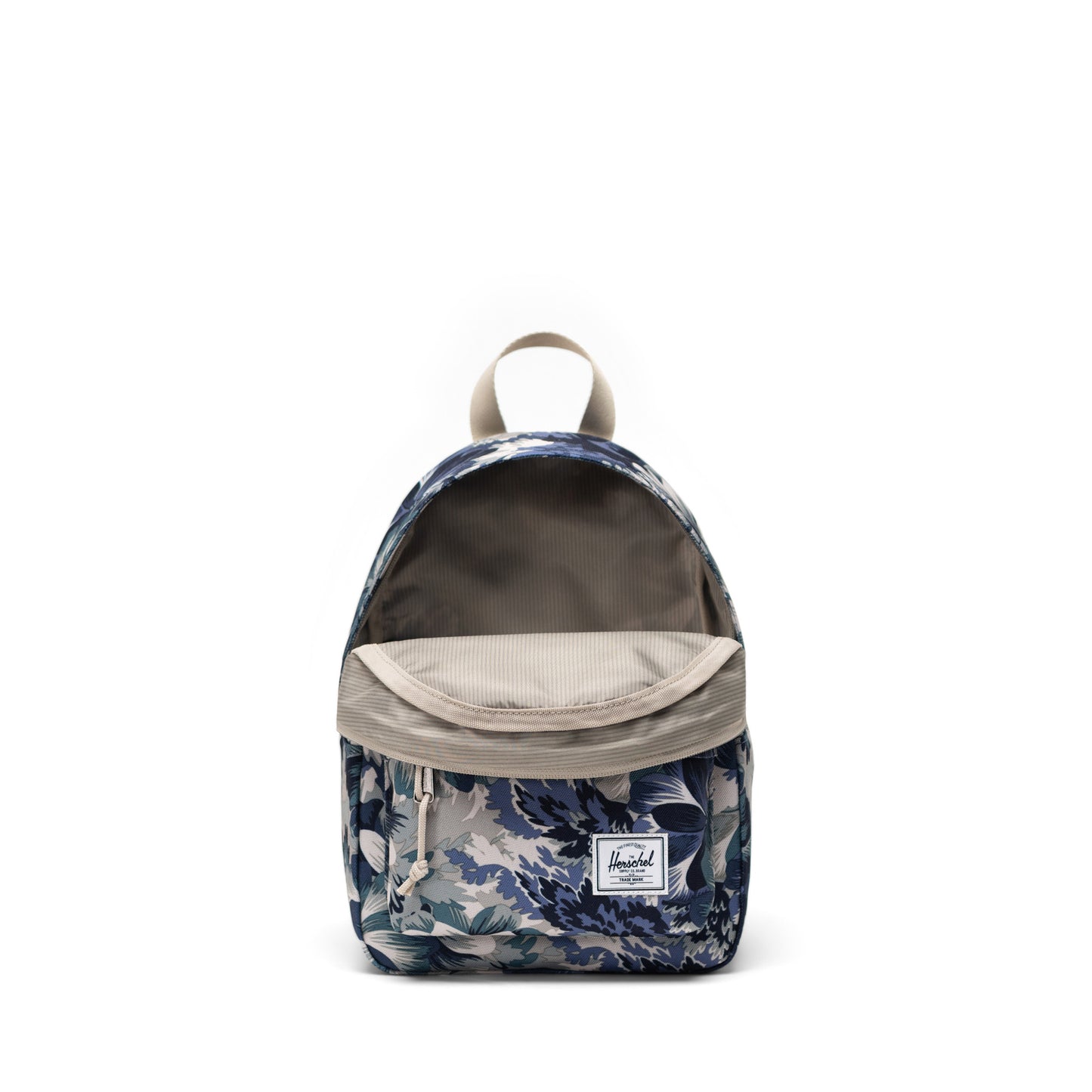 Çiçekli Lacivert - Siyah Herschel Classic Mini Su İtici Kumaş Sırt Çantası, 14" Laptop Uyumlu, 6 L