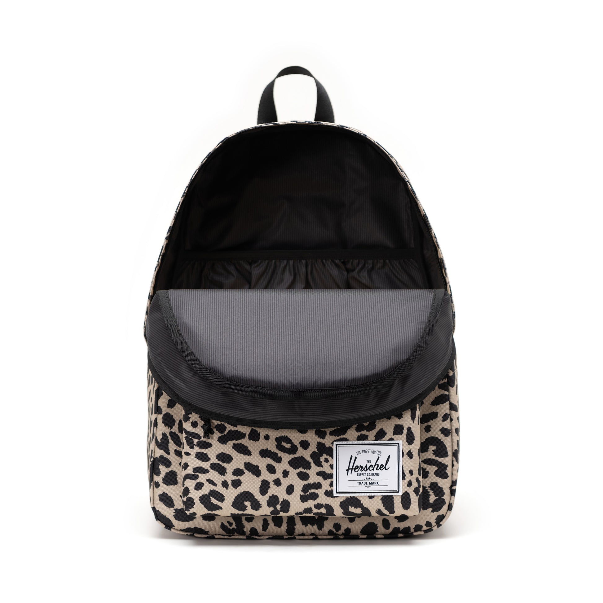 Leopar Siyah - Beyaz Herschel Classic XL Su İtici Kumaş Büyük Boy Sırt Çantası, 30 L