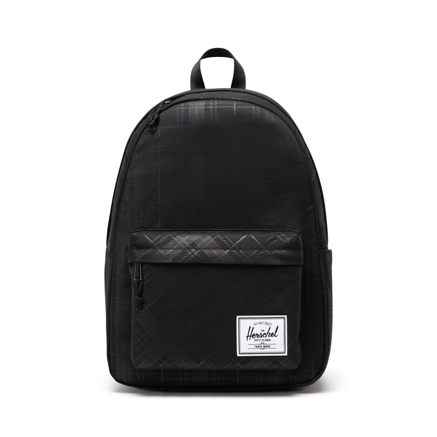Siyah Gofre Ekose Herschel Classic XL Su İtici Kumaş Büyük Boy Sırt Çantası, 30 L