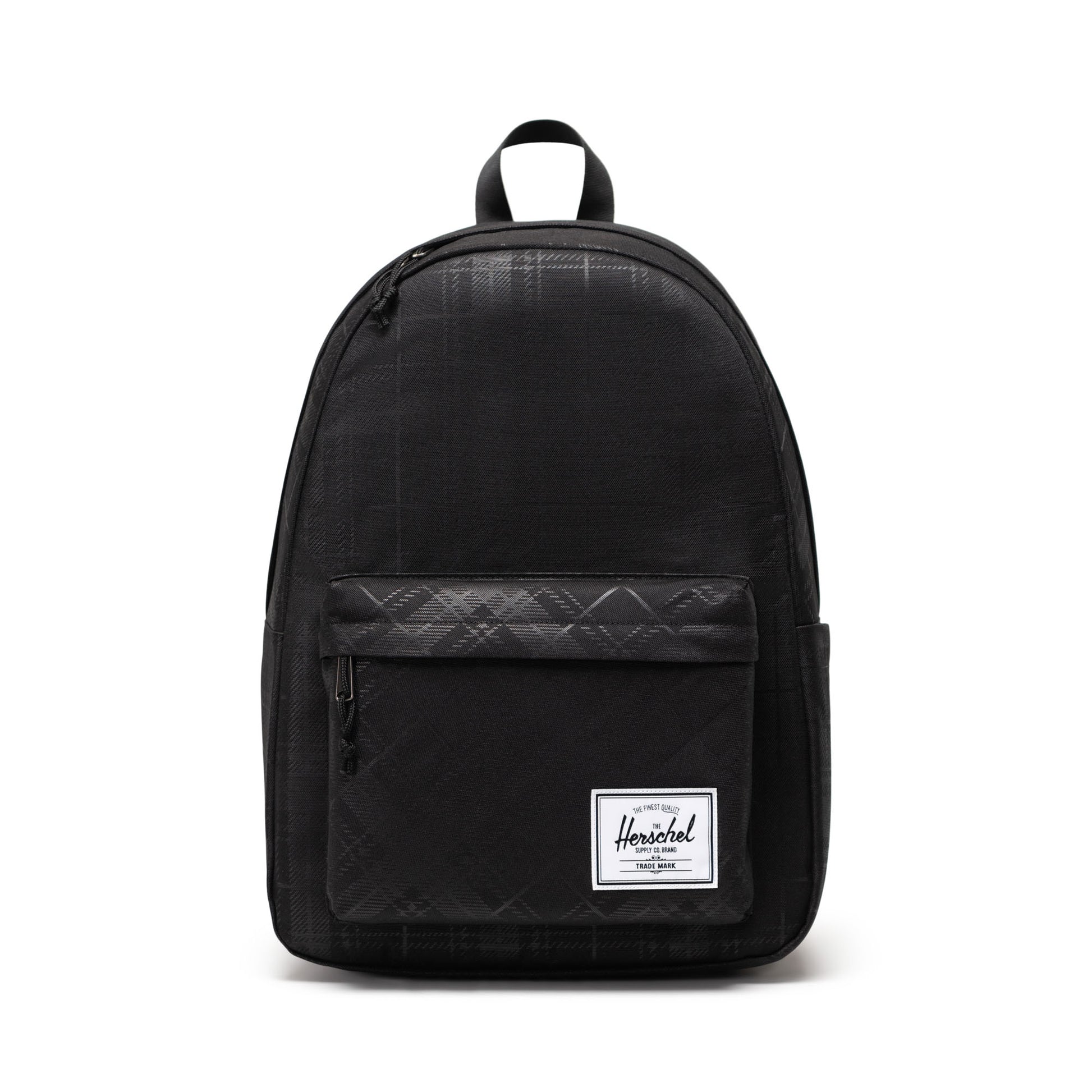 Siyah Gofre Ekose Herschel Classic XL Su İtici Kumaş Büyük Boy Sırt Çantası, 30 L
