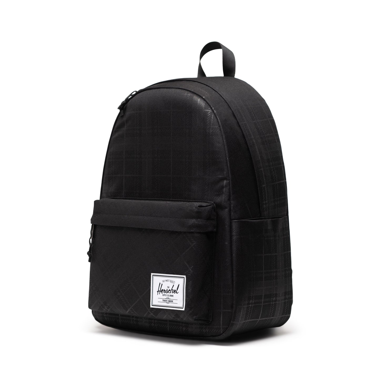 Siyah Gofre Ekose Herschel Classic XL Su İtici Kumaş Büyük Boy Sırt Çantası, 30 L