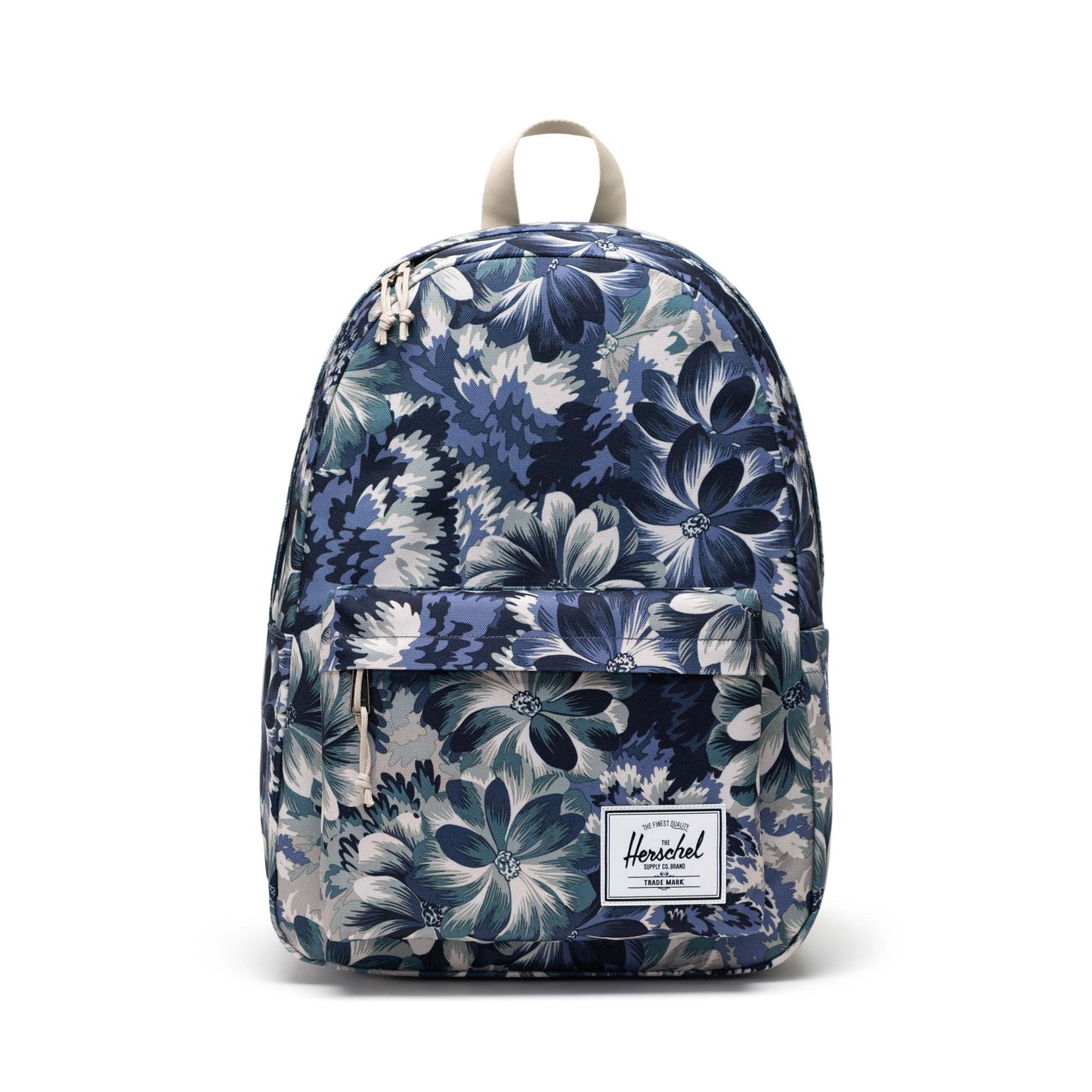 Çiçekli Lacivert - Siyah Herschel Classic XL Su İtici Kumaş Büyük Boy Sırt Çantası, 30 L