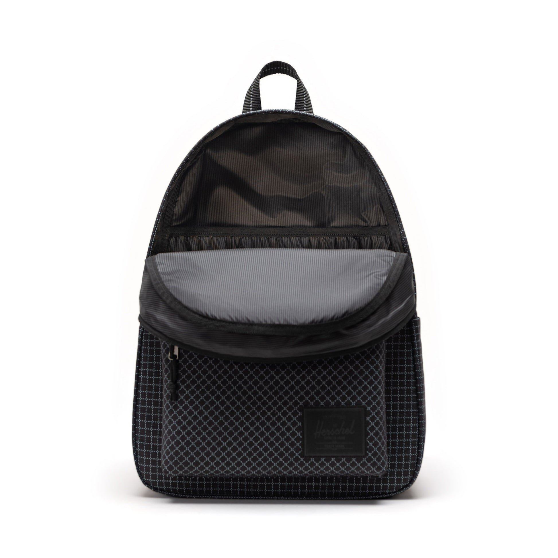 Grid Siyah Herschel Classic XL Su İtici Kumaş Büyük Boy Sırt Çantası, 30 L