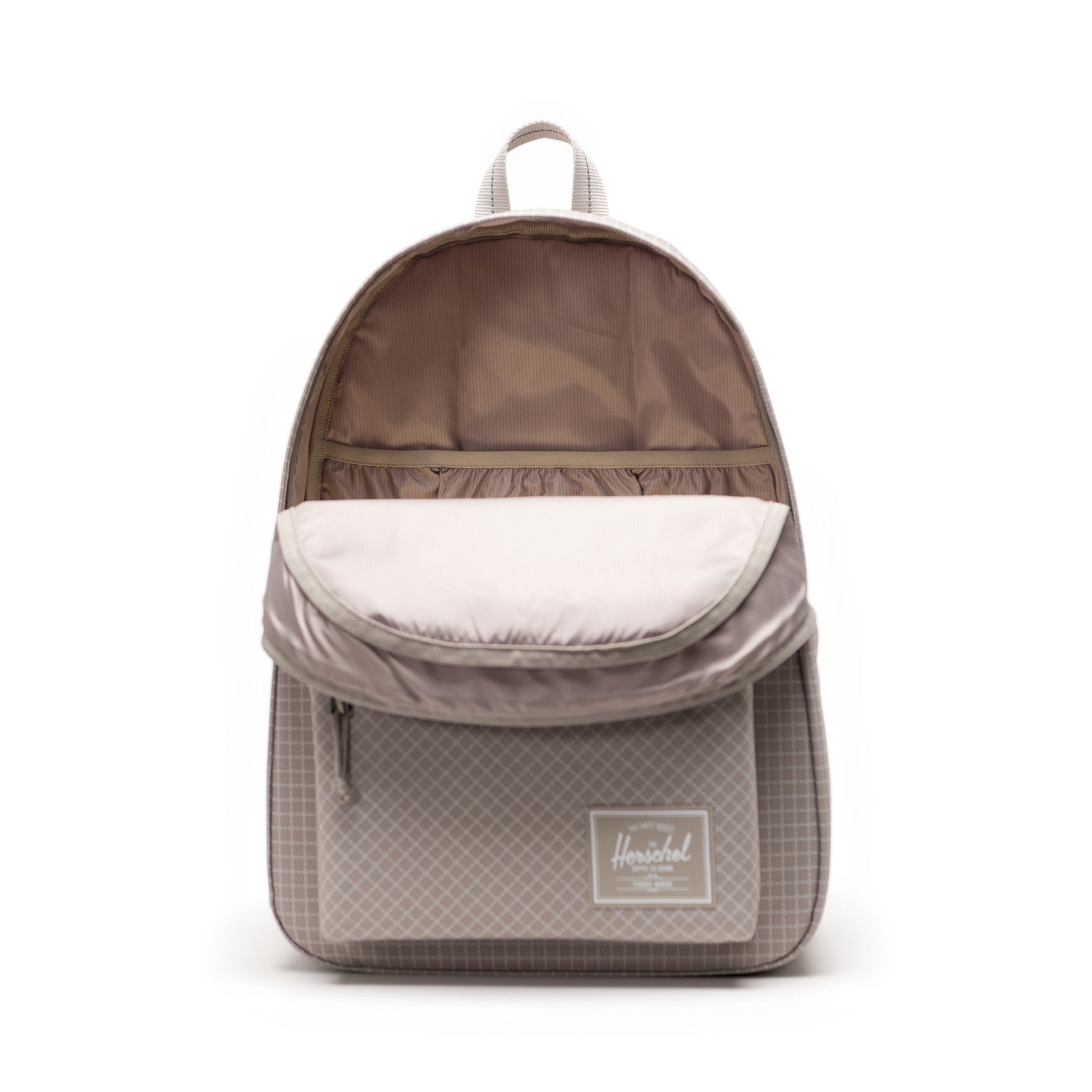 Grid Gri Herschel Classic XL Su İtici Kumaş Büyük Boy Sırt Çantası, 30 L