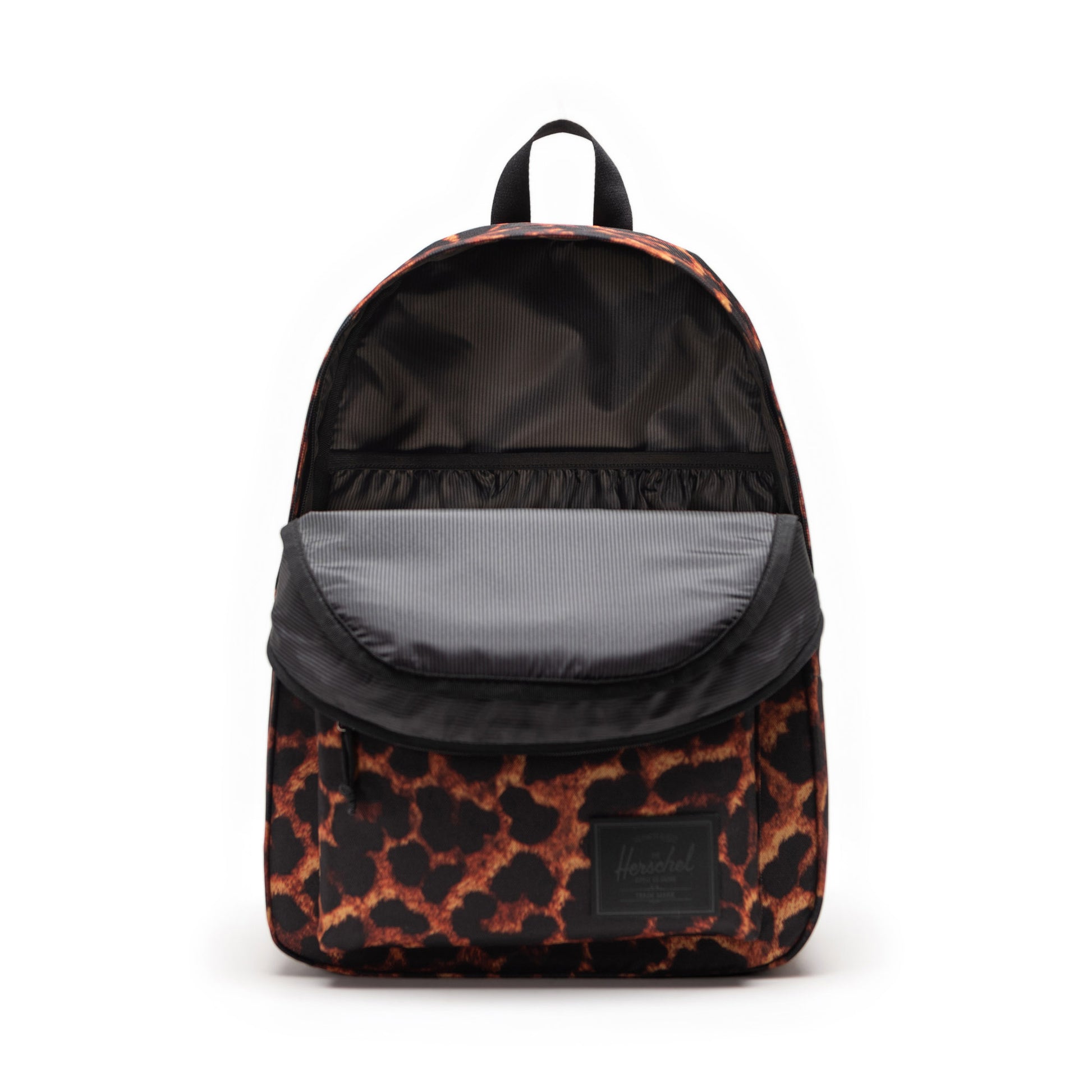 Dijital Leopar Herschel Classic XL Su İtici Kumaş Büyük Boy Sırt Çantası, 30 L