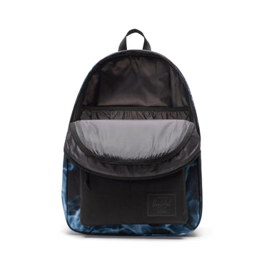 Siyahlı Mavi Alev Herschel Classic XL Su İtici Kumaş Büyük Boy Sırt Çantası, 30 L