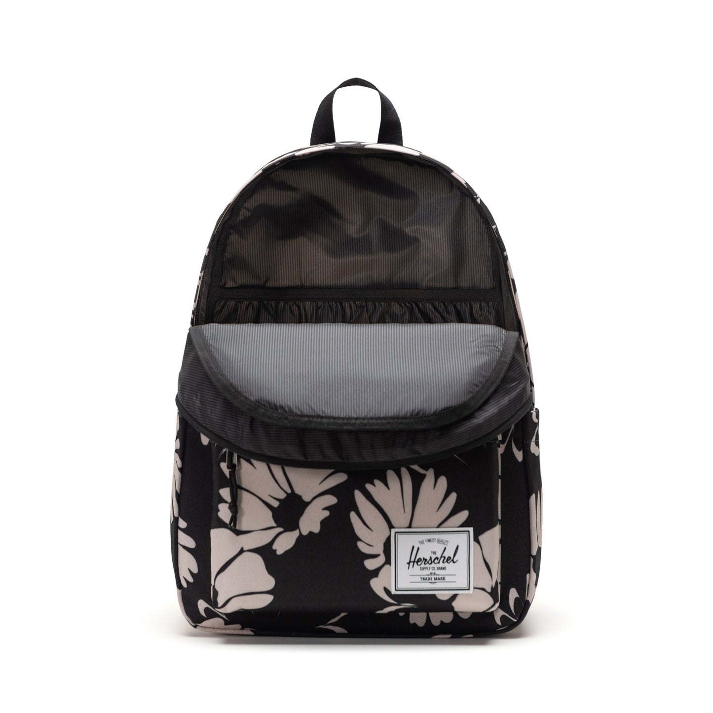Papatya Siyah - Beyaz Herschel Classic XL Su İtici Kumaş Büyük Boy Sırt Çantası, 30 L