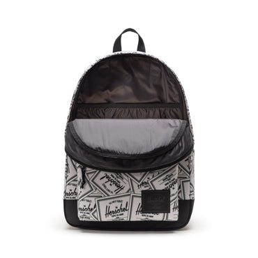 Sticker Siyah - Beyaz Herschel Classic XL Su İtici Kumaş Büyük Boy Sırt Çantası, 30 L