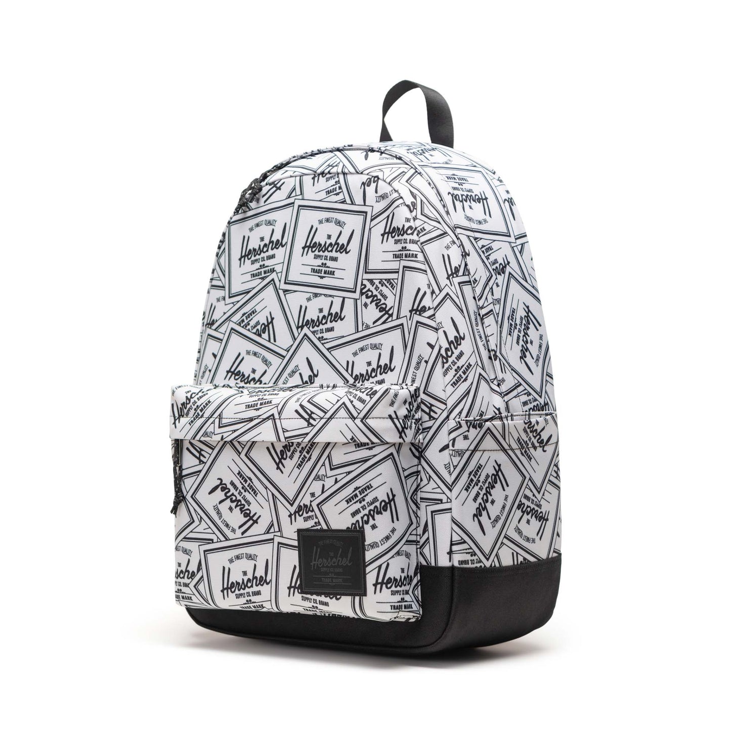 Sticker Siyah - Beyaz Herschel Classic XL Su İtici Kumaş Büyük Boy Sırt Çantası, 30 L