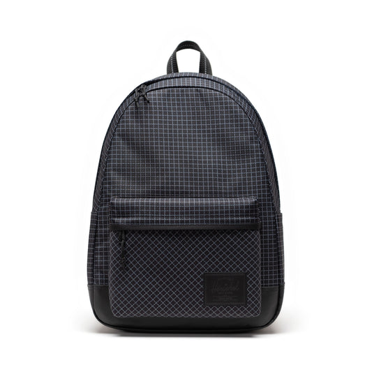 Grid Siyah - Siyah Herschel Classic XL Su İtici Kumaş Büyük Boy Sırt Çantası, 30 L