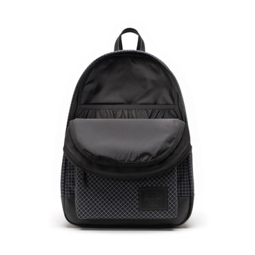 Grid Siyah - Siyah Herschel Classic XL Su İtici Kumaş Büyük Boy Sırt Çantası, 30 L