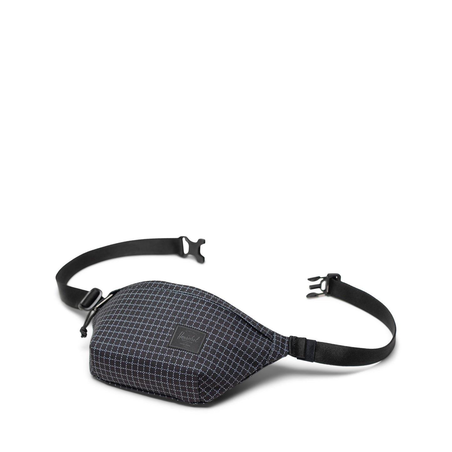 Grid Siyah Herschel Classic Su İtici Kumaş Bel Çantası, 1 L