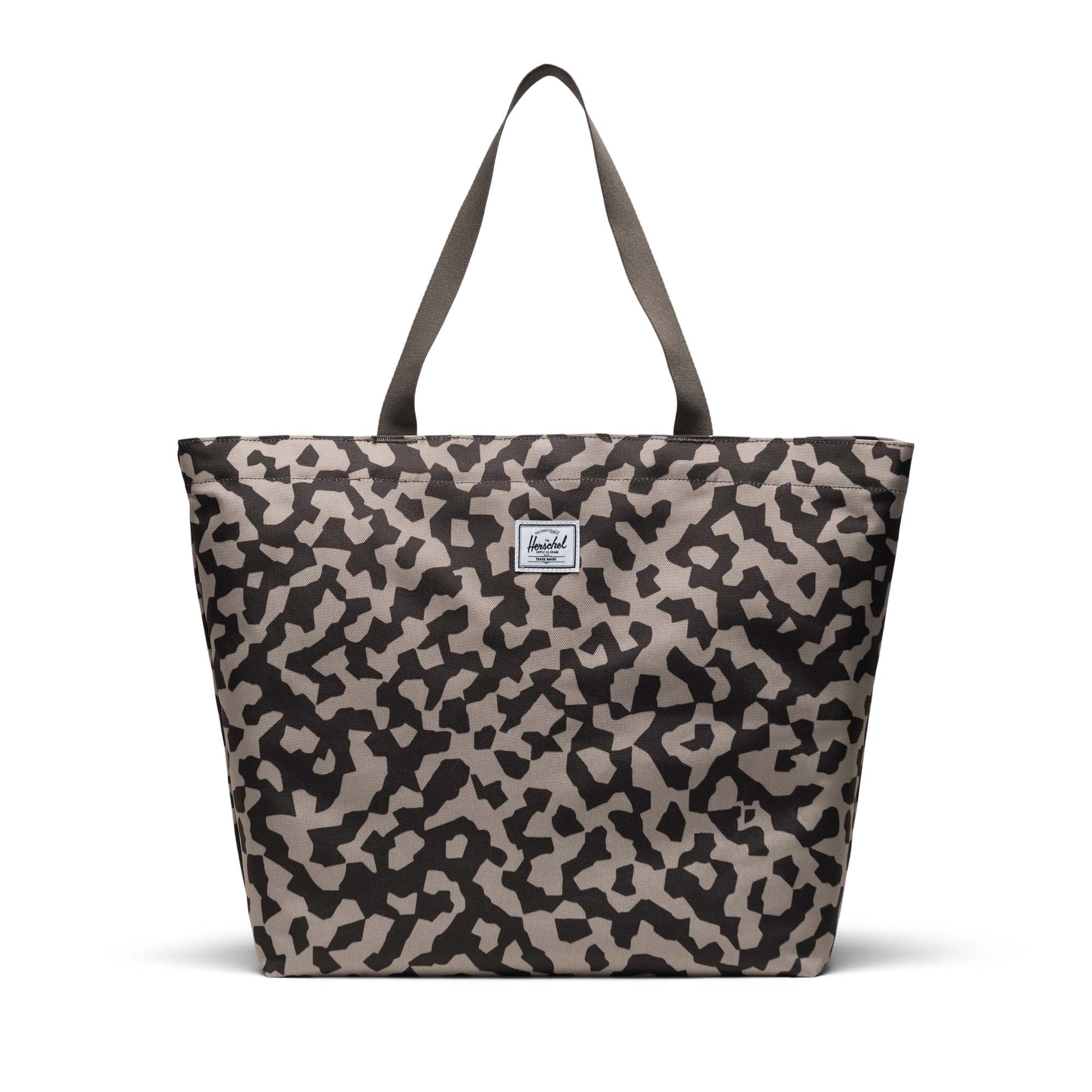 Grafit Siyah - Beyaz Herschel Classic Tote Omuz Çantası |Su İtici Kumaş Omuz Çantası, 19 L