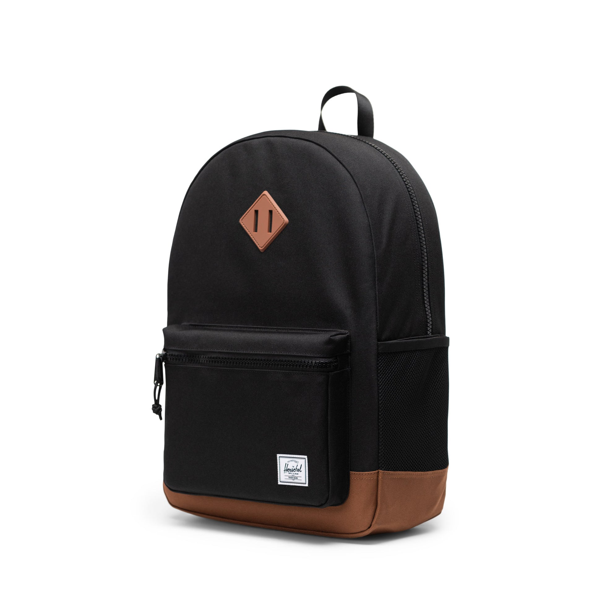 Siyah - Bej Herschel Heritage Genç Su İtici Kumaş Sırt Çantası, 14" Laptop Uyumlu, 26 L