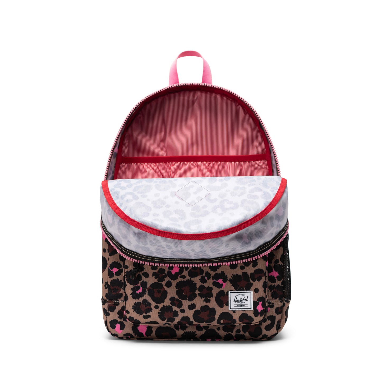 Pembe Leopar Herschel Heritage Genç Su İtici Kumaş Sırt Çantası, 14" Laptop Uyumlu, 26 L