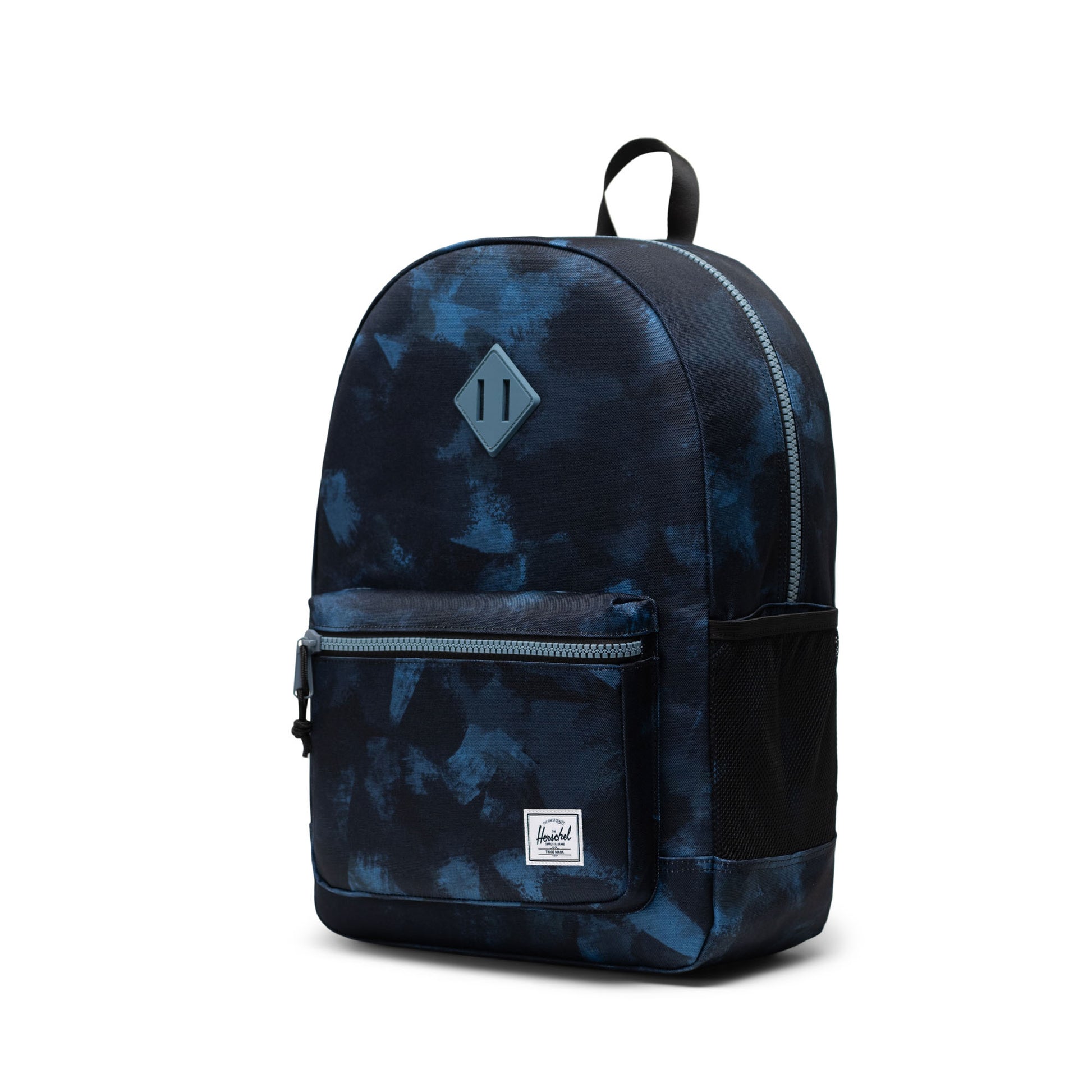 Gece Mavisi Kamuflaj Herschel Heritage™ Genç | Su İtici Kumaş Sırt Çantası, 14" Laptop Uyumlu, 26 L