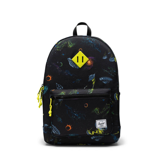 Galaksi Siyah Herschel Heritage Genç Su İtici Kumaş Sırt Çantası, 14" Laptop Uyumlu, 26 L