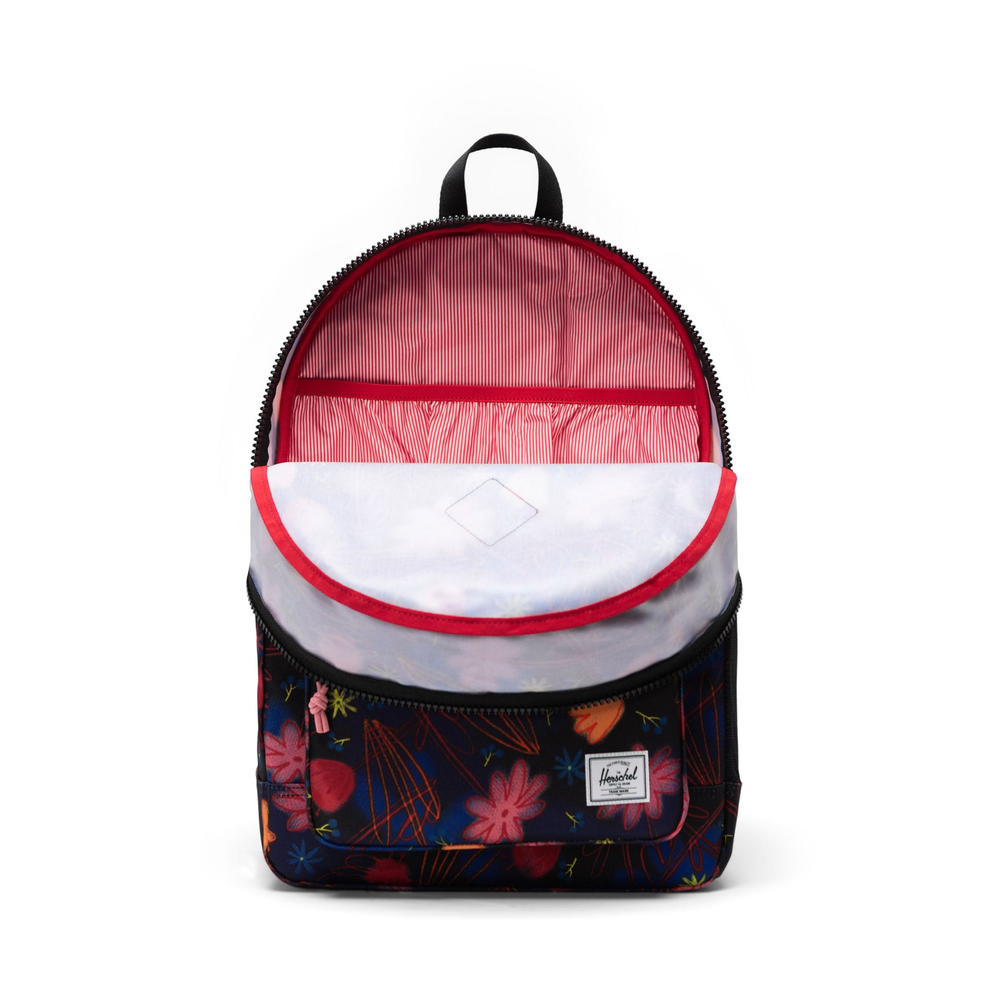 Çok Renkli Çiçekli Herschel Heritage Genç Su İtici Kumaş Sırt Çantası, 14" Laptop Uyumlu, 26 L
