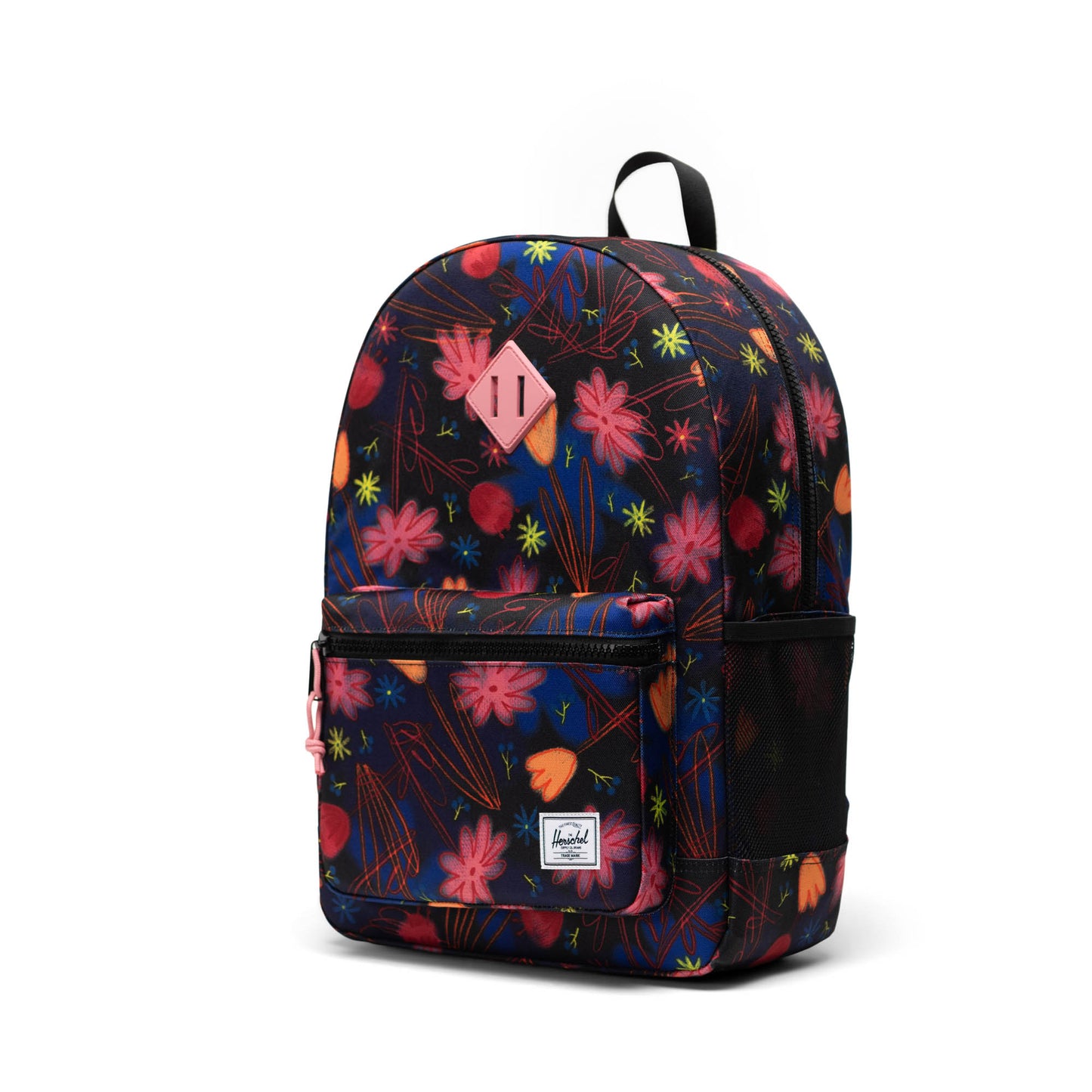 Çok Renkli Çiçekli Herschel Heritage Genç Su İtici Kumaş Sırt Çantası, 14" Laptop Uyumlu, 26 L