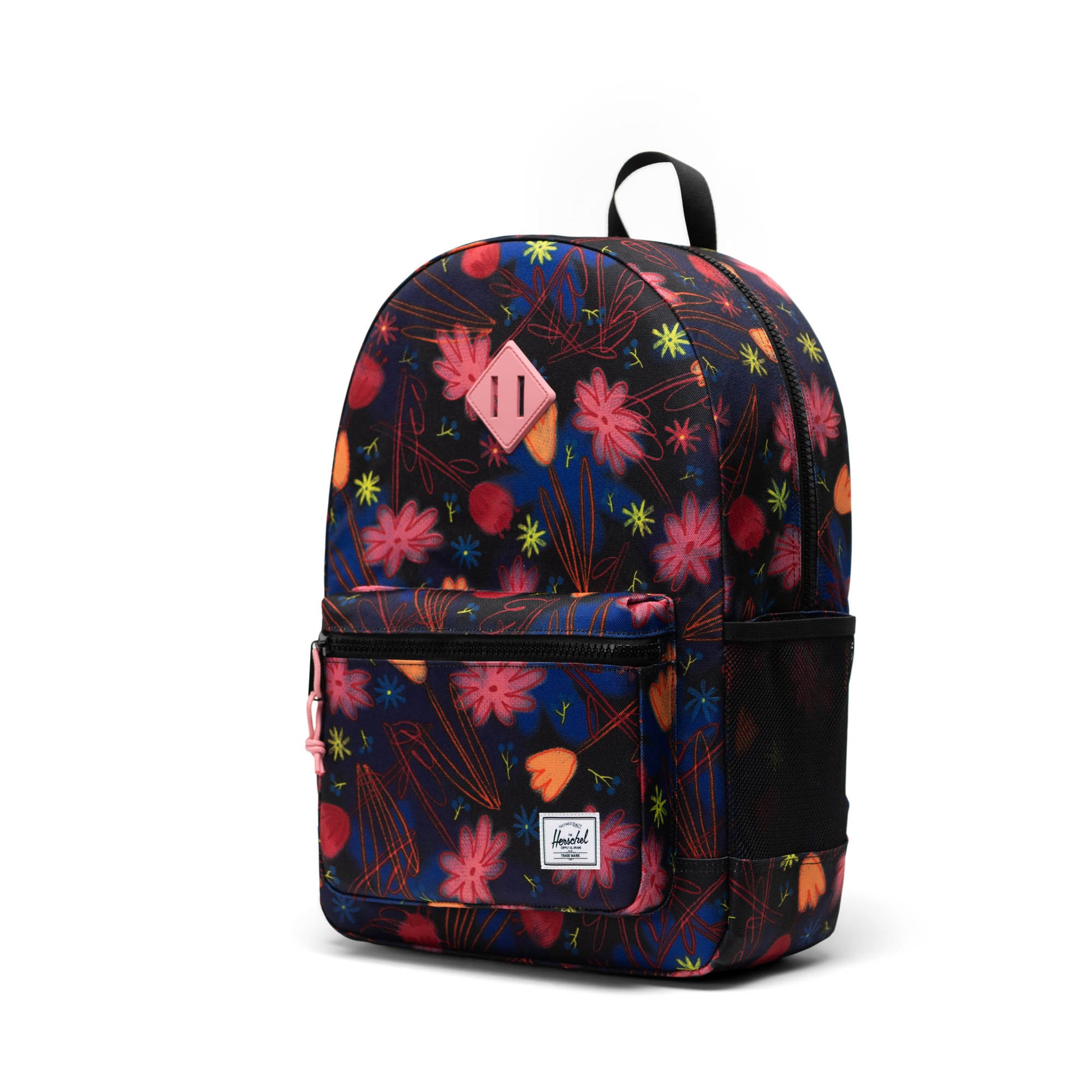 Çok Renkli Çiçekli Herschel Heritage Genç Su İtici Kumaş Sırt Çantası, 14" Laptop Uyumlu, 26 L