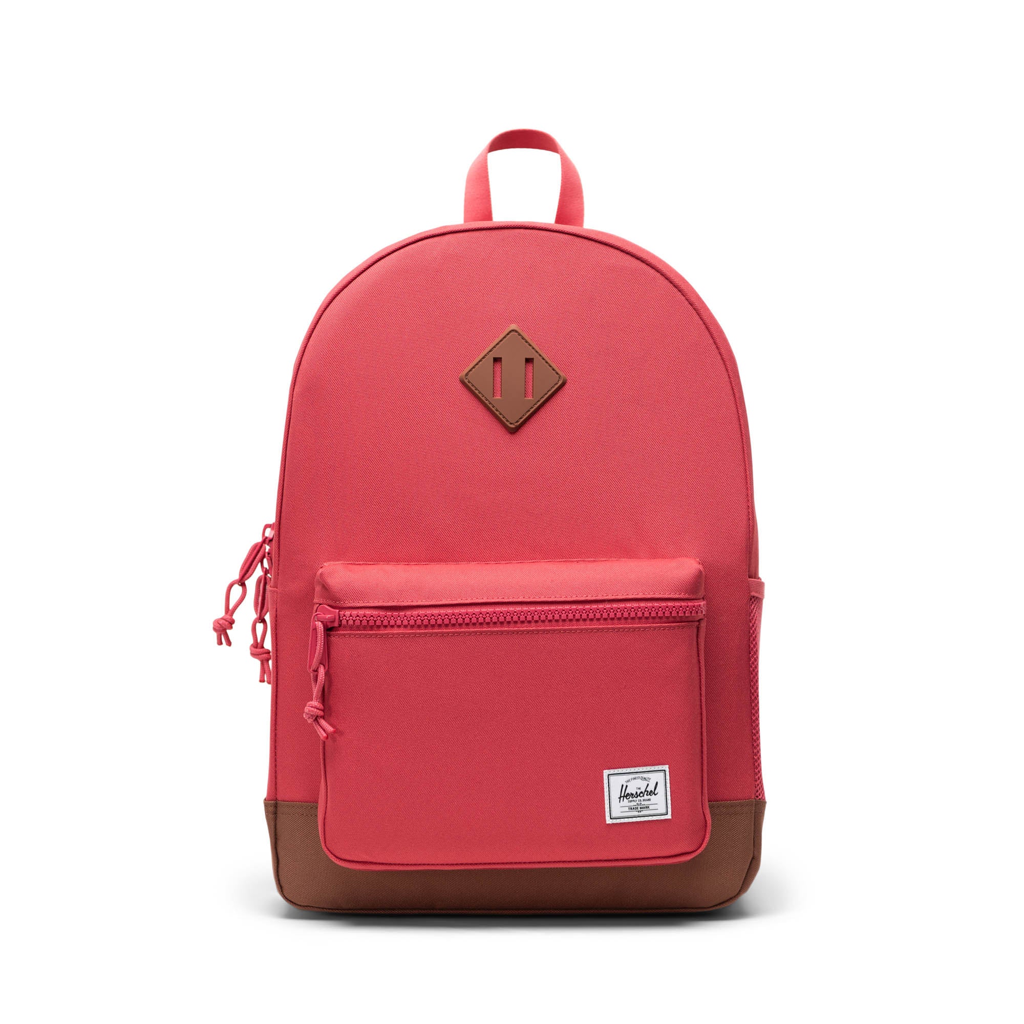 Canlı Kırmızı - Taba Herschel Heritage Genç Su İtici Kumaş Sırt Çantası, 14" Laptop Uyumlu, 26 L
