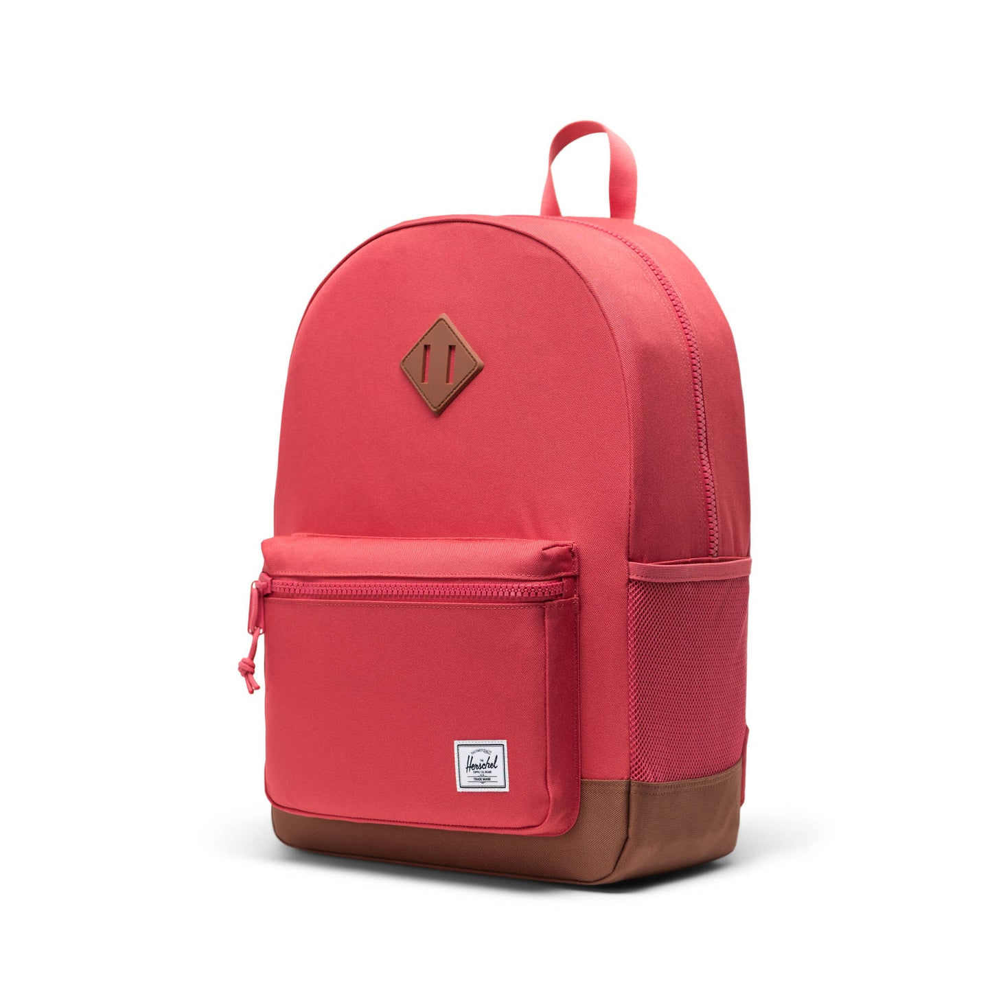 Canlı Kırmızı - Taba Herschel Heritage Genç Su İtici Kumaş Sırt Çantası, 14" Laptop Uyumlu, 26 L