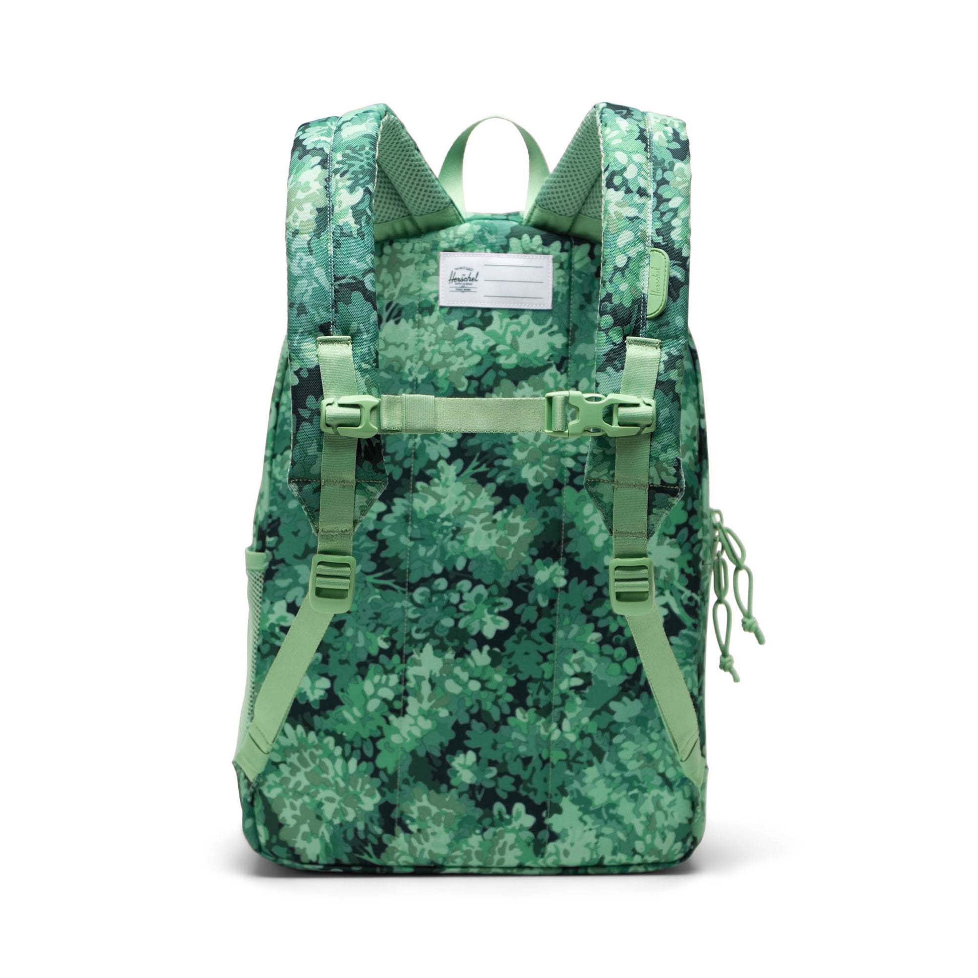 Yeşil Yaprak Desenli Herschel Heritage Genç Su İtici Kumaş Sırt Çantası, 14" Laptop Uyumlu, 26 L