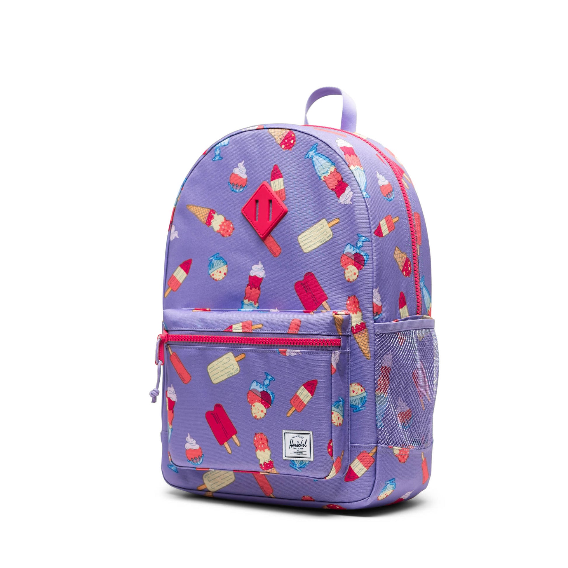 Lila Keepin' Cool Herschel Heritage Genç Su İtici Kumaş Sırt Çantası, 14" Laptop Uyumlu, 26 L