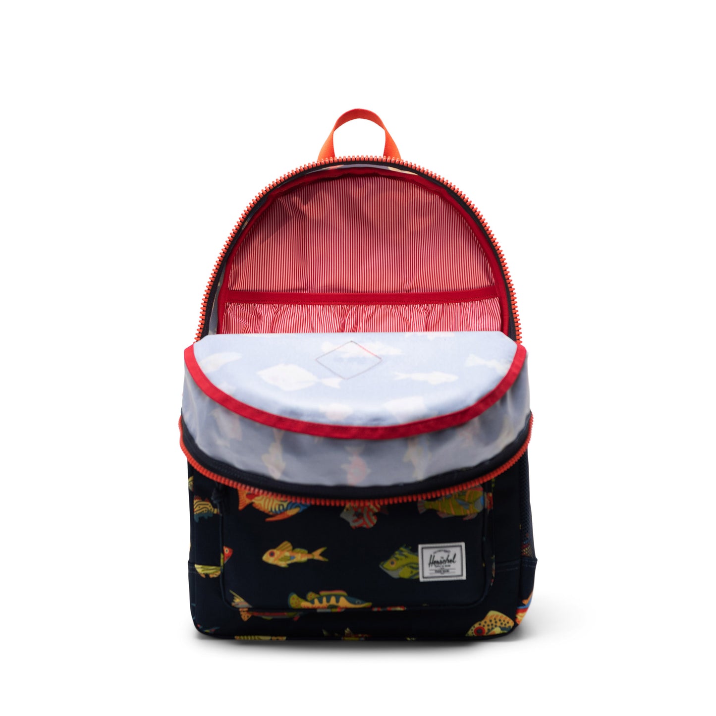 Balık Desen Lacivert Herschel Heritage Genç Su İtici Kumaş Sırt Çantası, 14" Laptop Uyumlu, 26 L
