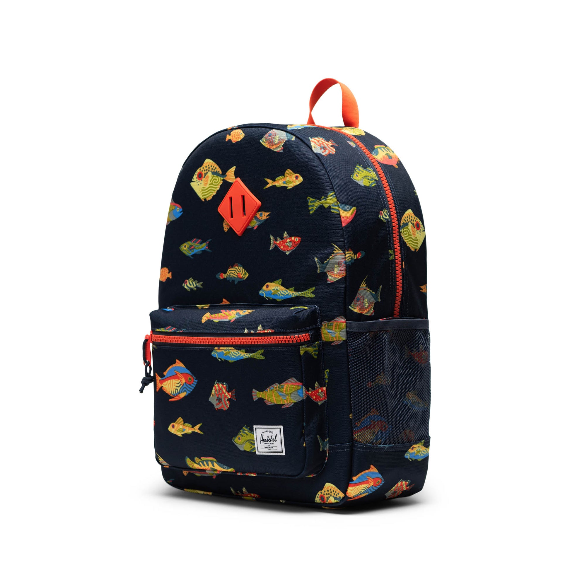 Balık Desen Lacivert Herschel Heritage Genç Su İtici Kumaş Sırt Çantası, 14" Laptop Uyumlu, 26 L