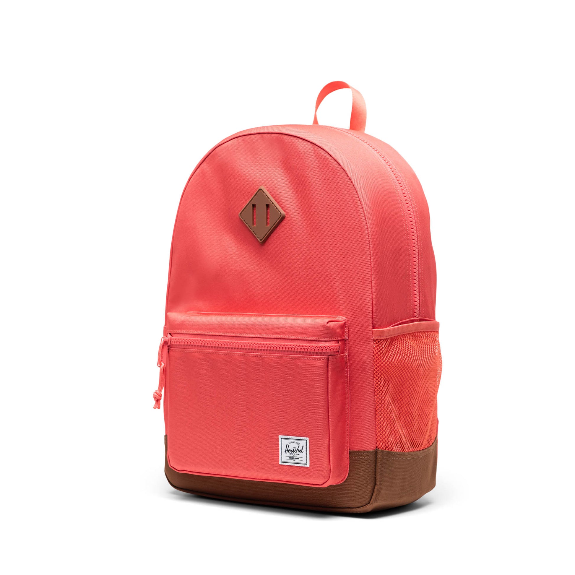 Mercan - Taba Herschel Heritage Genç Su İtici Kumaş Sırt Çantası, 14" Laptop Uyumlu, 26 L