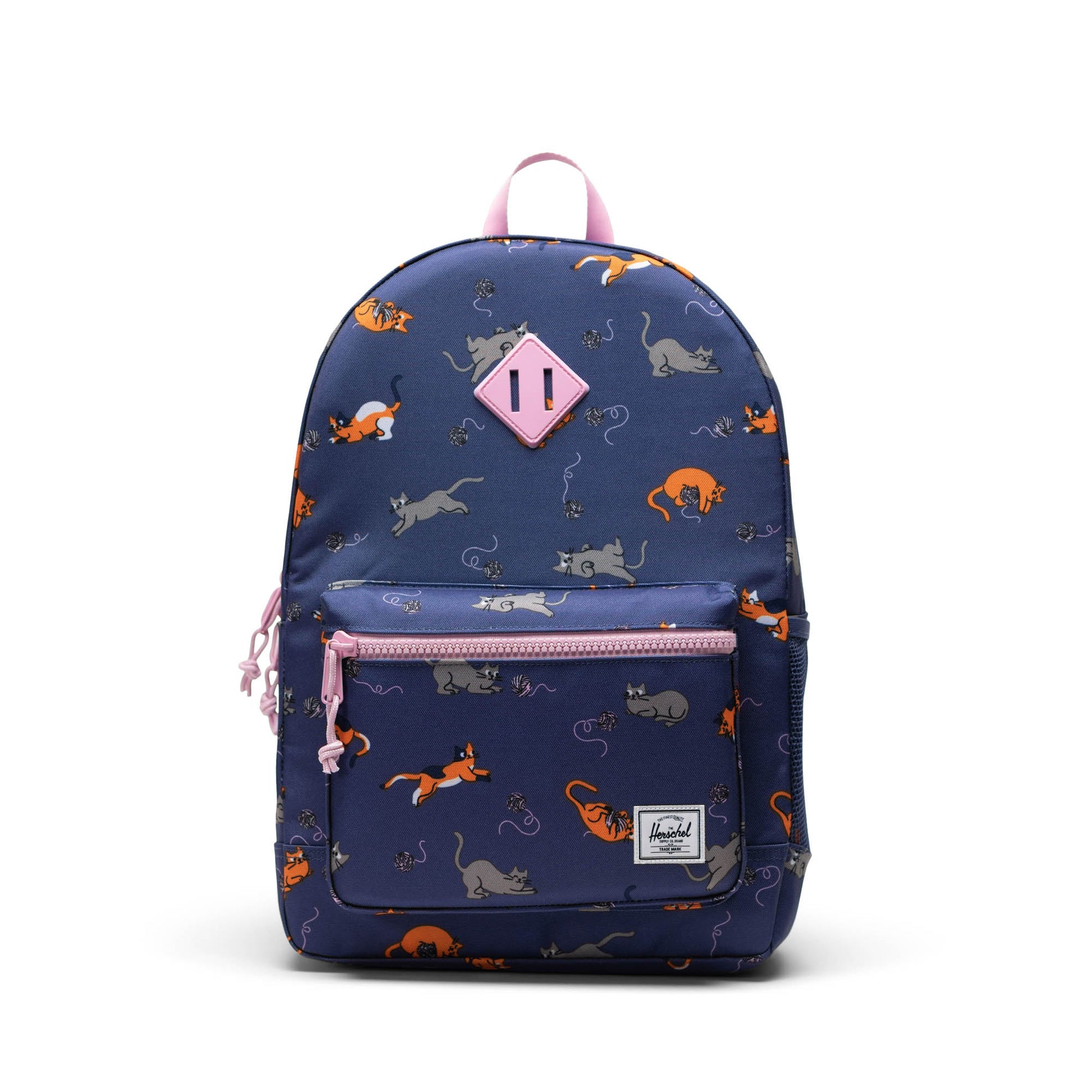 Lacivert - Kedili Herschel Heritage Genç Su İtici Kumaş Sırt Çantası, 14" Laptop Uyumlu, 26 L