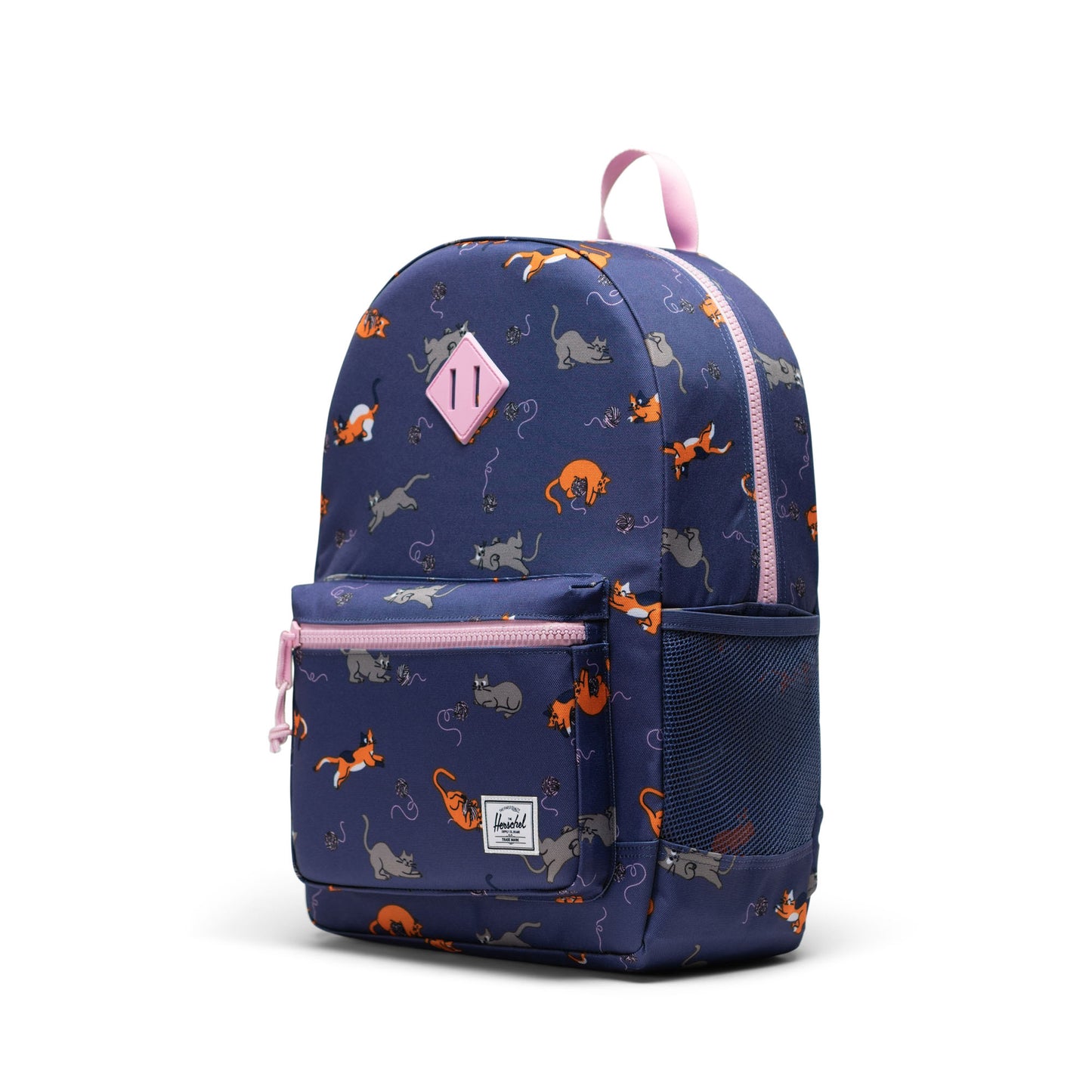 Lacivert - Kedili Herschel Heritage Genç Su İtici Kumaş Sırt Çantası, 14" Laptop Uyumlu, 26 L