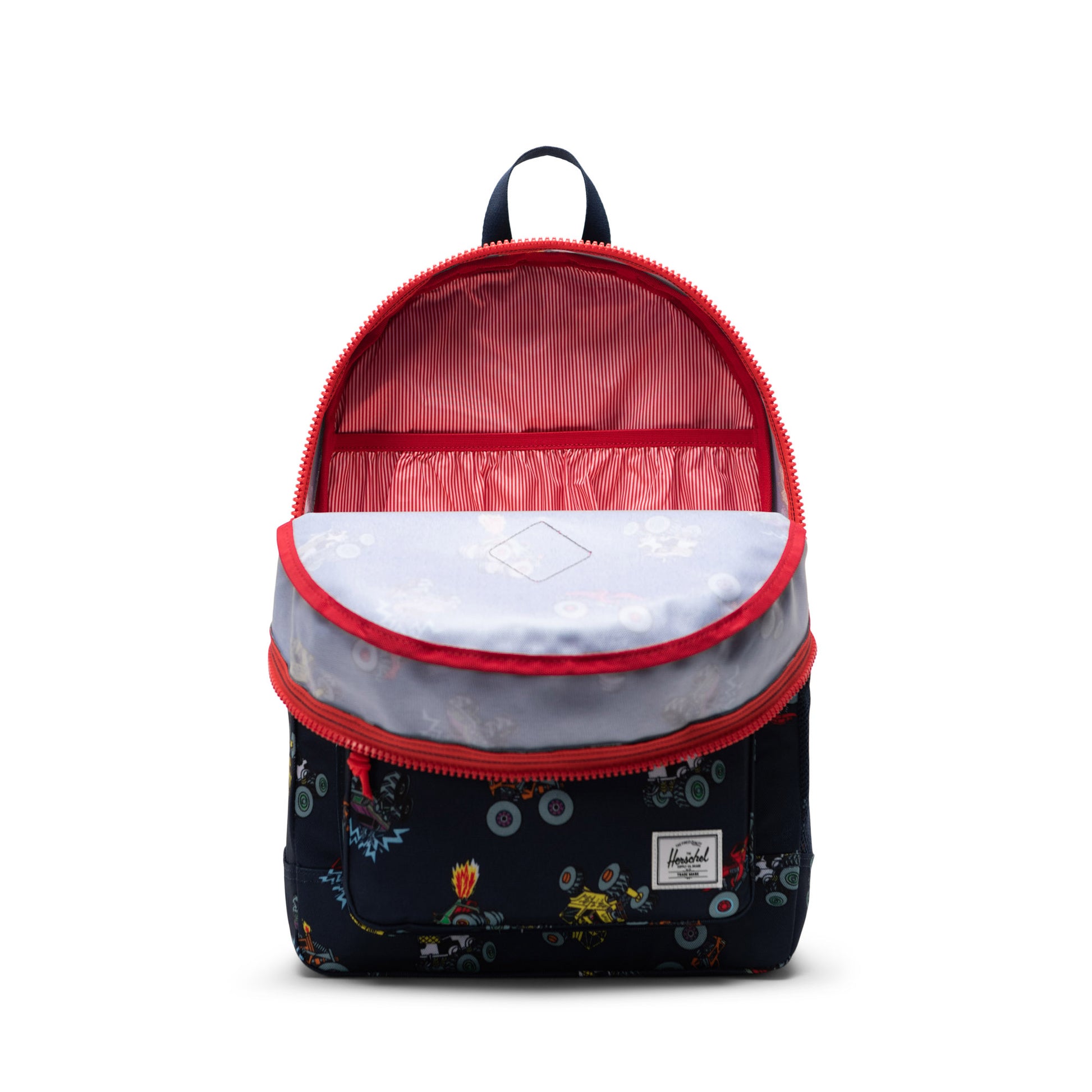 Lacivert - Monster Trucks Herschel Heritage Genç Su İtici Kumaş Sırt Çantası, 14" Laptop Uyumlu, 26 L