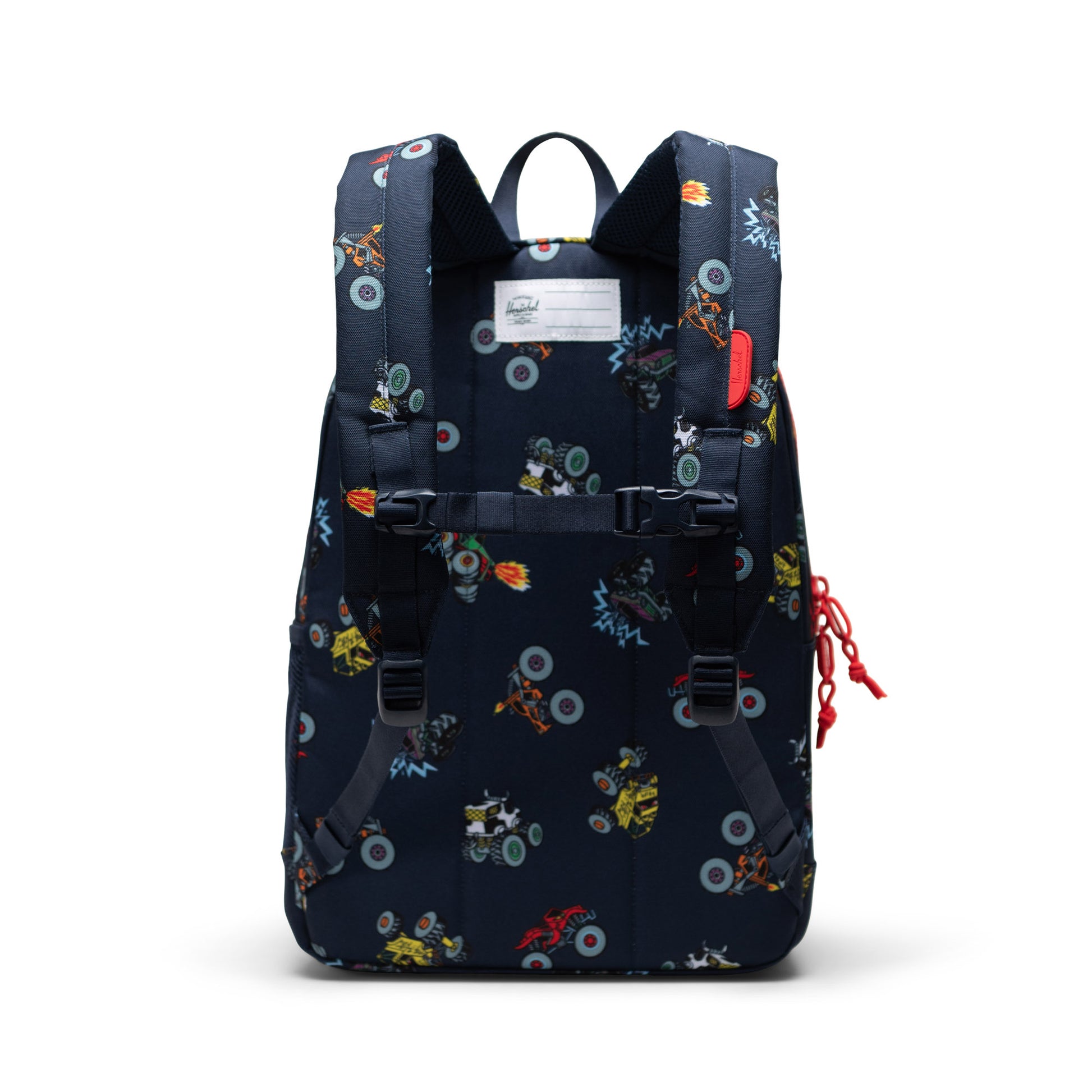 Lacivert - Monster Trucks Herschel Heritage Genç Su İtici Kumaş Sırt Çantası, 14" Laptop Uyumlu, 26 L