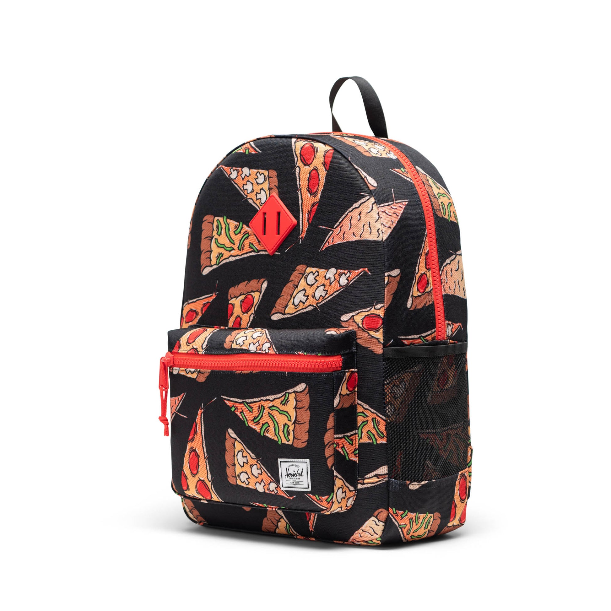 Pizza Desenli Herschel Heritage Genç Su İtici Kumaş Sırt Çantası, 14" Laptop Uyumlu, 26 L