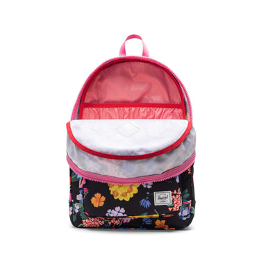 Siyah Renkli Çiçekli Herschel Heritage Genç Su İtici Kumaş Sırt Çantası, 14" Laptop Uyumlu, 26 L