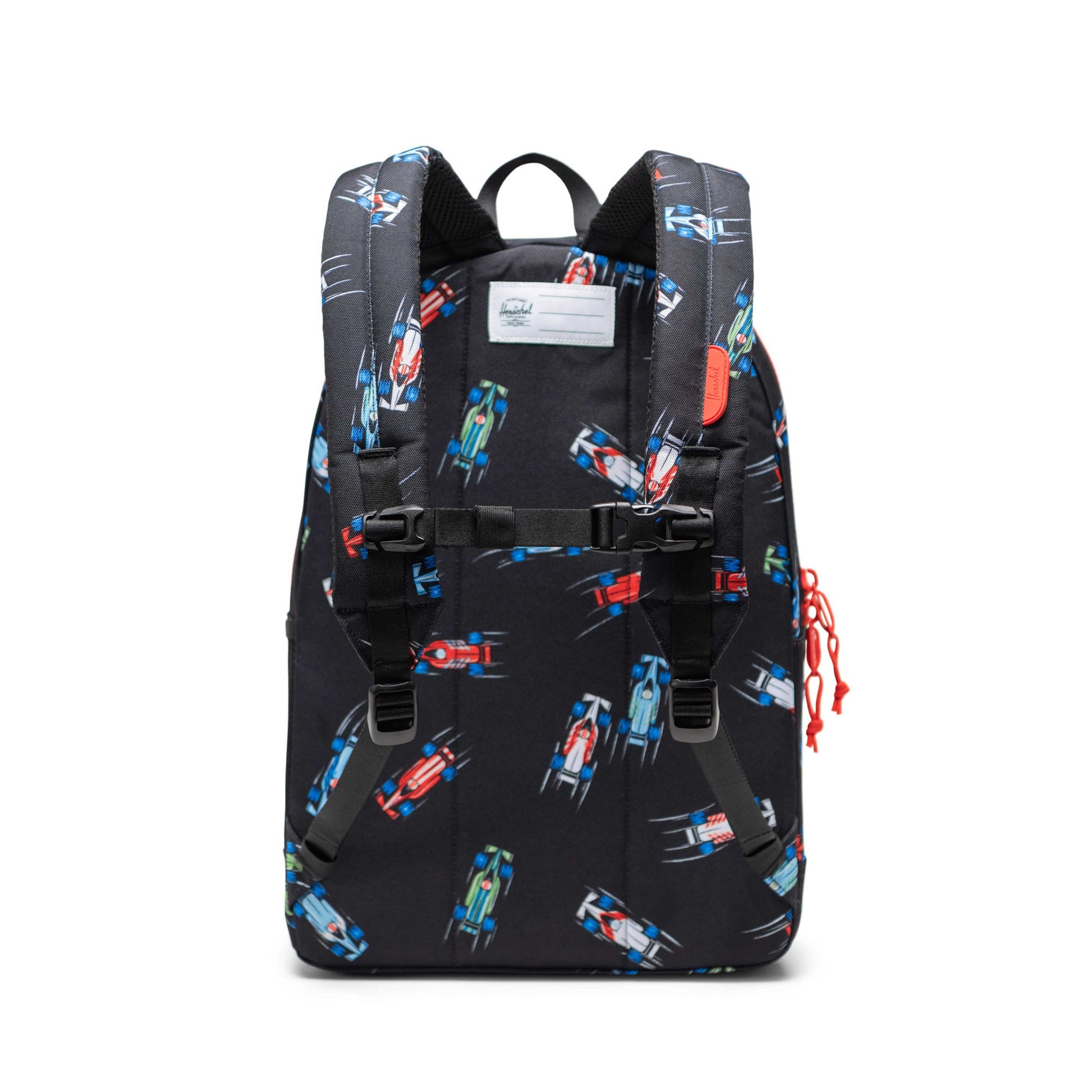 Race Cars Siyah Herschel Heritage Genç Su İtici Kumaş Sırt Çantası, 14" Laptop Uyumlu, 26 L