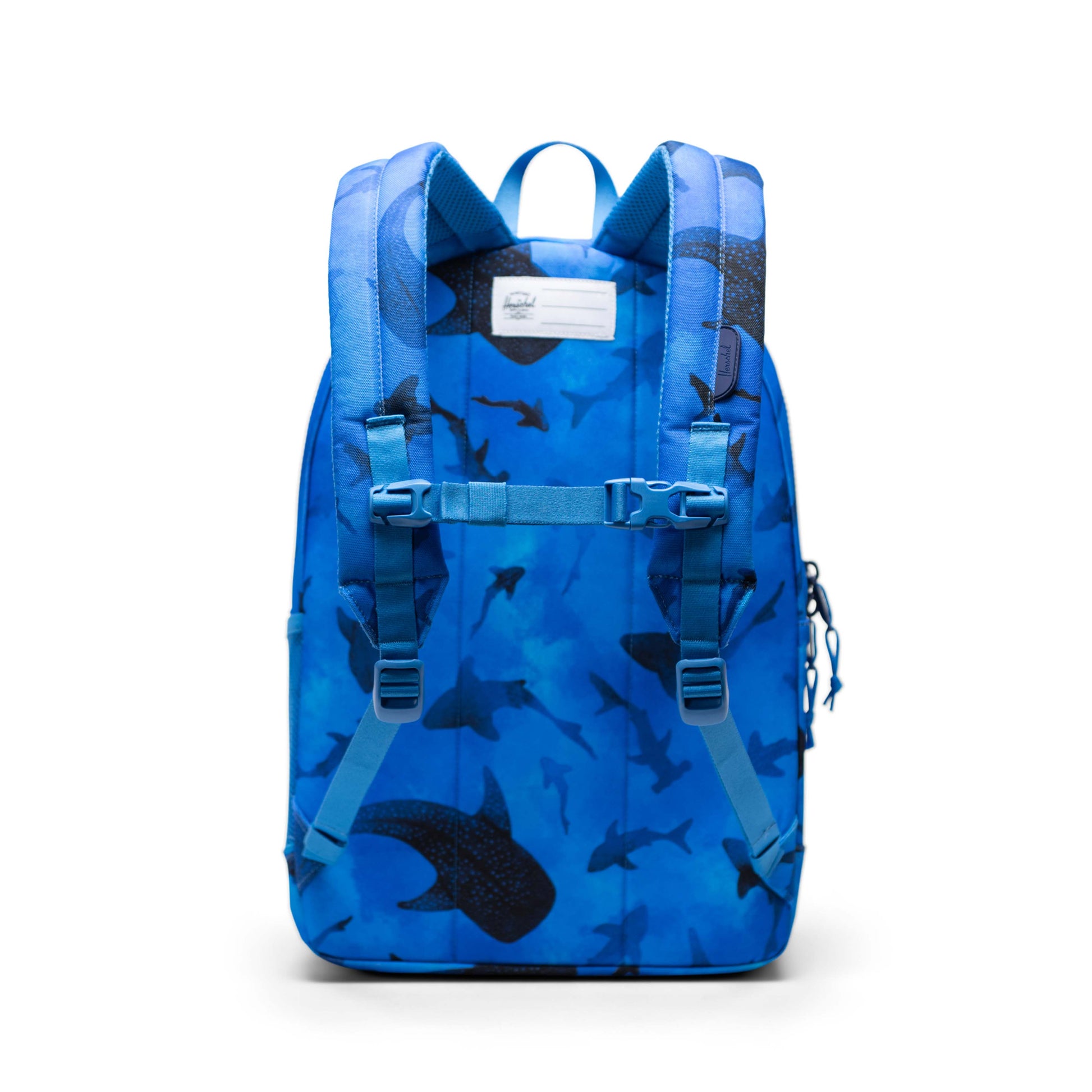 Sharks Mavi Herschel Heritage Genç Su İtici Kumaş Sırt Çantası, 14" Laptop Uyumlu, 26 L
