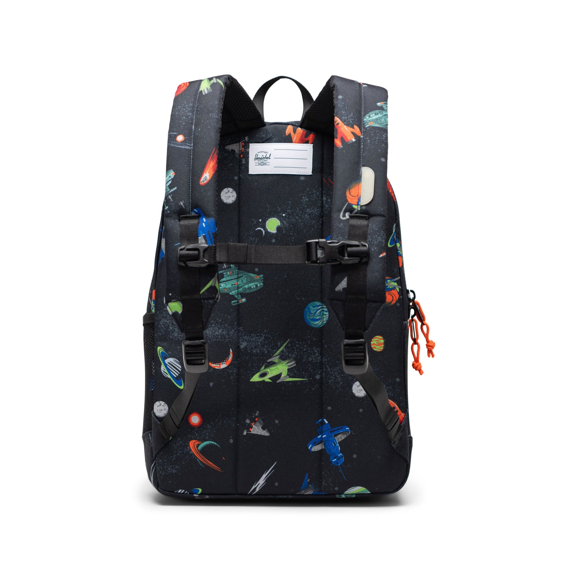 Uzay Desen Siyah Herschel Heritage Genç Su İtici Kumaş Sırt Çantası, 14" Laptop Uyumlu, 26 L
