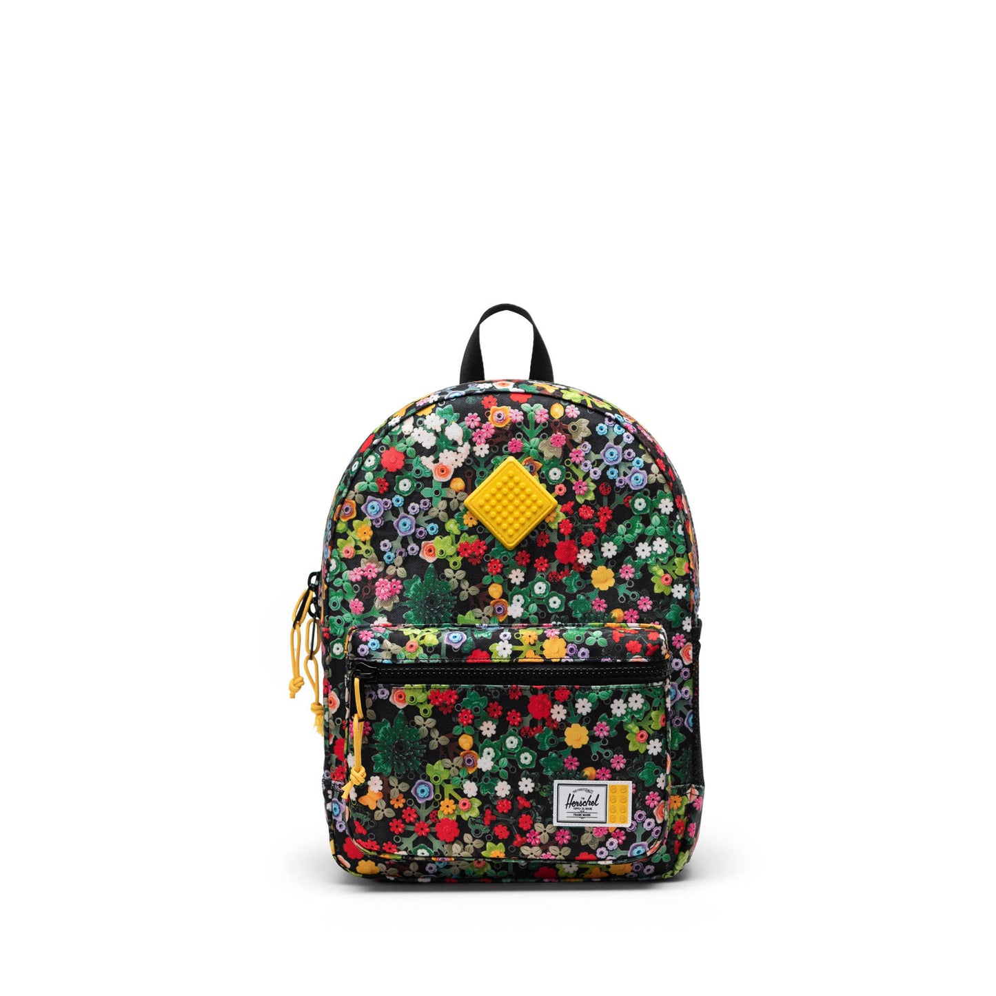 Lego Renkli Küçük Çiçekli Herschel x LEGO Heritage Çocuk Su İtici Kumaş Sırt Çantası, 15 L