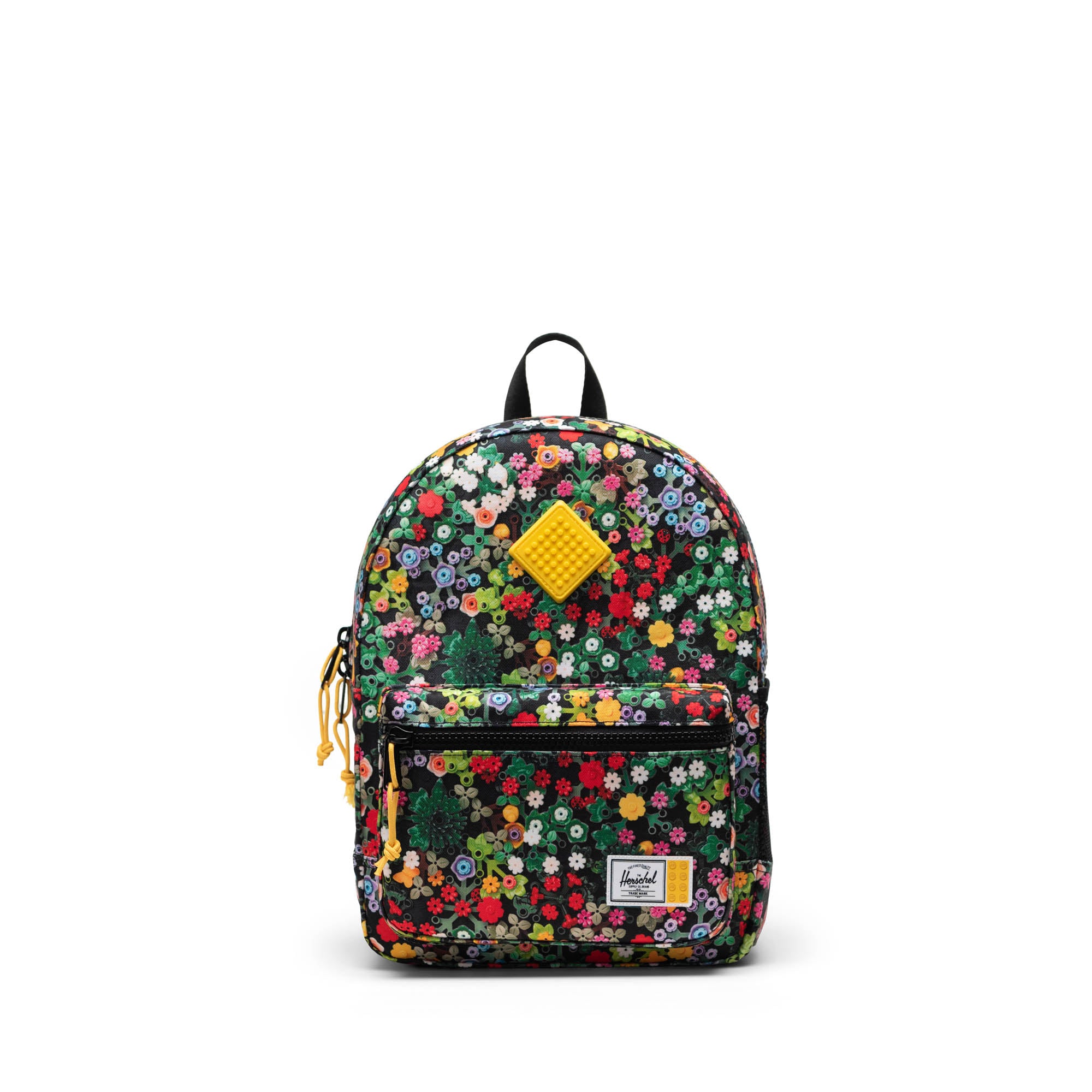 Lego Renkli Küçük Çiçekli Herschel x LEGO Heritage Çocuk Su İtici Kumaş Sırt Çantası, 15 L