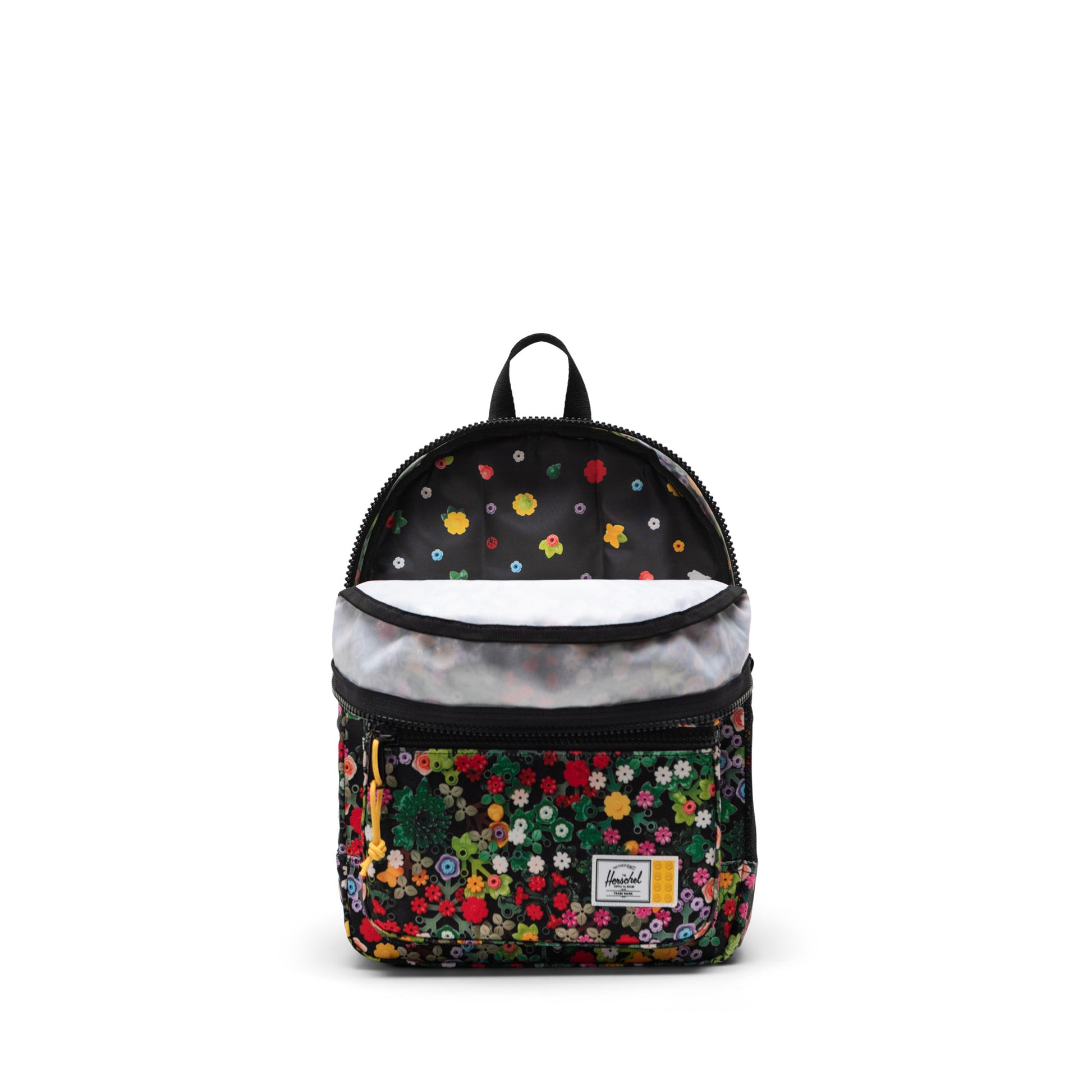 Lego Renkli Küçük Çiçekli Herschel x LEGO Heritage Çocuk Su İtici Kumaş Sırt Çantası, 15 L