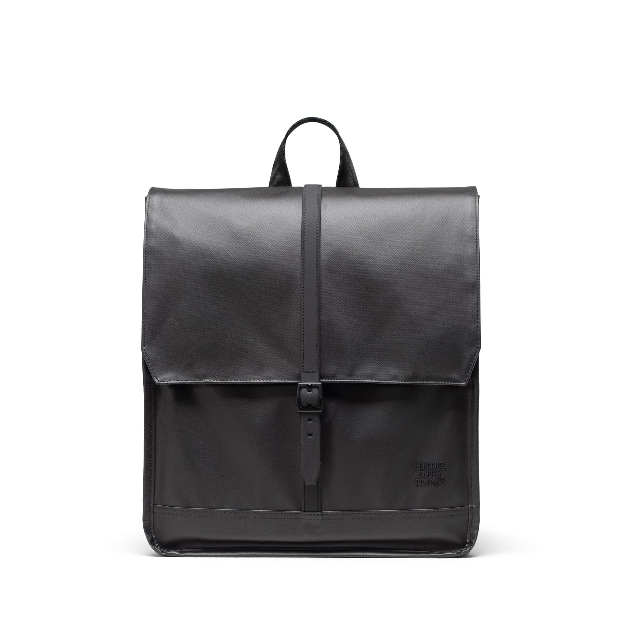Siyah Herschel City Suya Dayanıklı Kumaş Mıknatıslı Kapama Sırt Çantası, 14" Laptop Uyumlu, 18 L