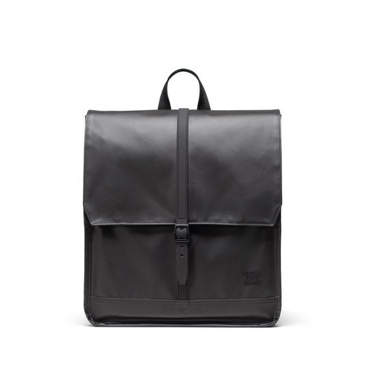 Siyah Herschel City Suya Dayanıklı Kumaş Mıknatıslı Kapama Sırt Çantası, 14" Laptop Uyumlu, 18 L