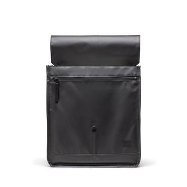 Siyah Herschel City Suya Dayanıklı Kumaş Mıknatıslı Kapama Sırt Çantası, 14" Laptop Uyumlu, 18 L