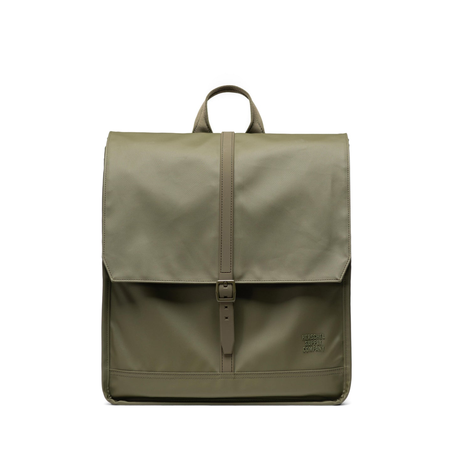 Haki Herschel City Suya Dayanıklı Kumaş Mıknatıslı Kapama Sırt Çantası, 14" Laptop Uyumlu, 18 L