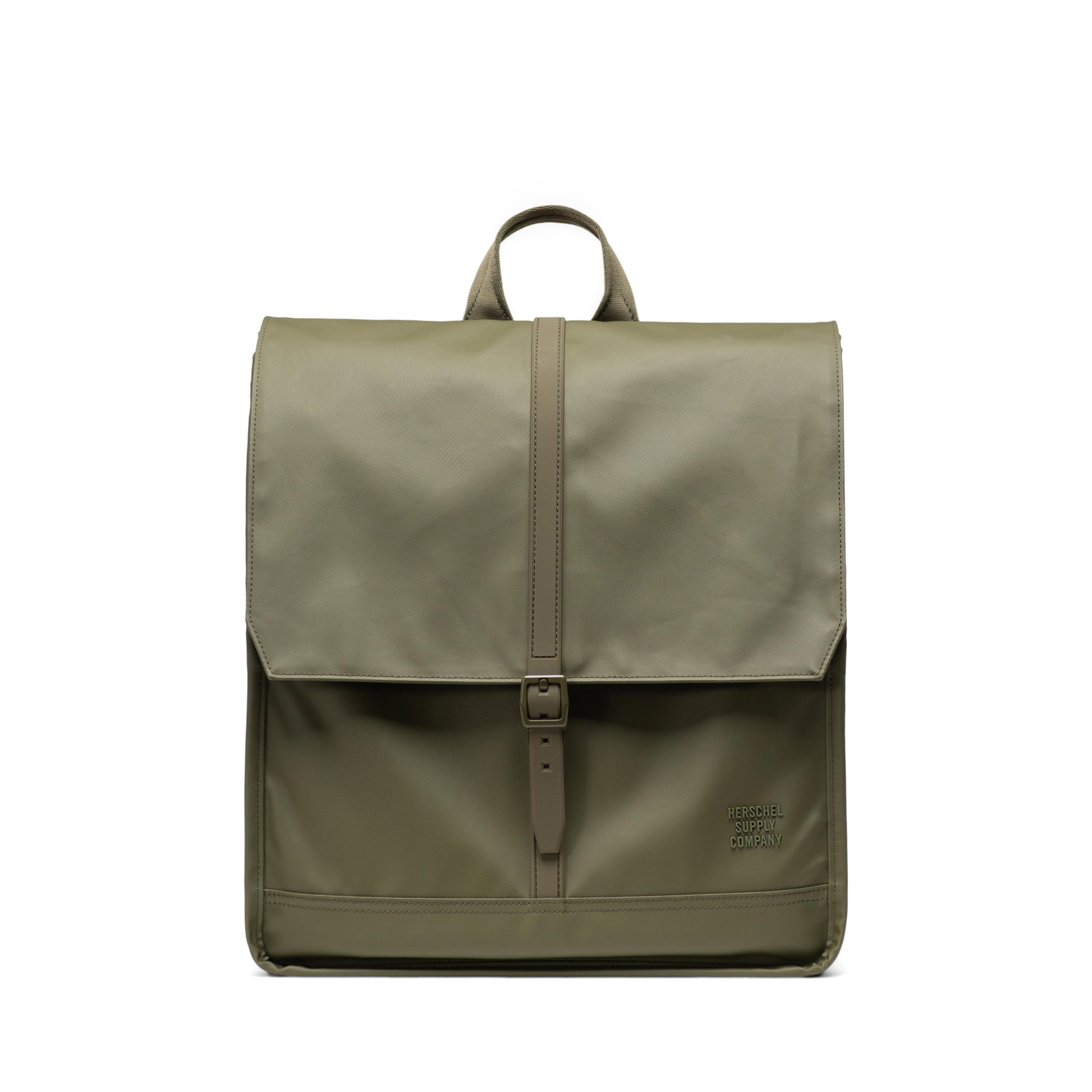 Haki Herschel City Suya Dayanıklı Kumaş Mıknatıslı Kapama Sırt Çantası, 14" Laptop Uyumlu, 18 L
