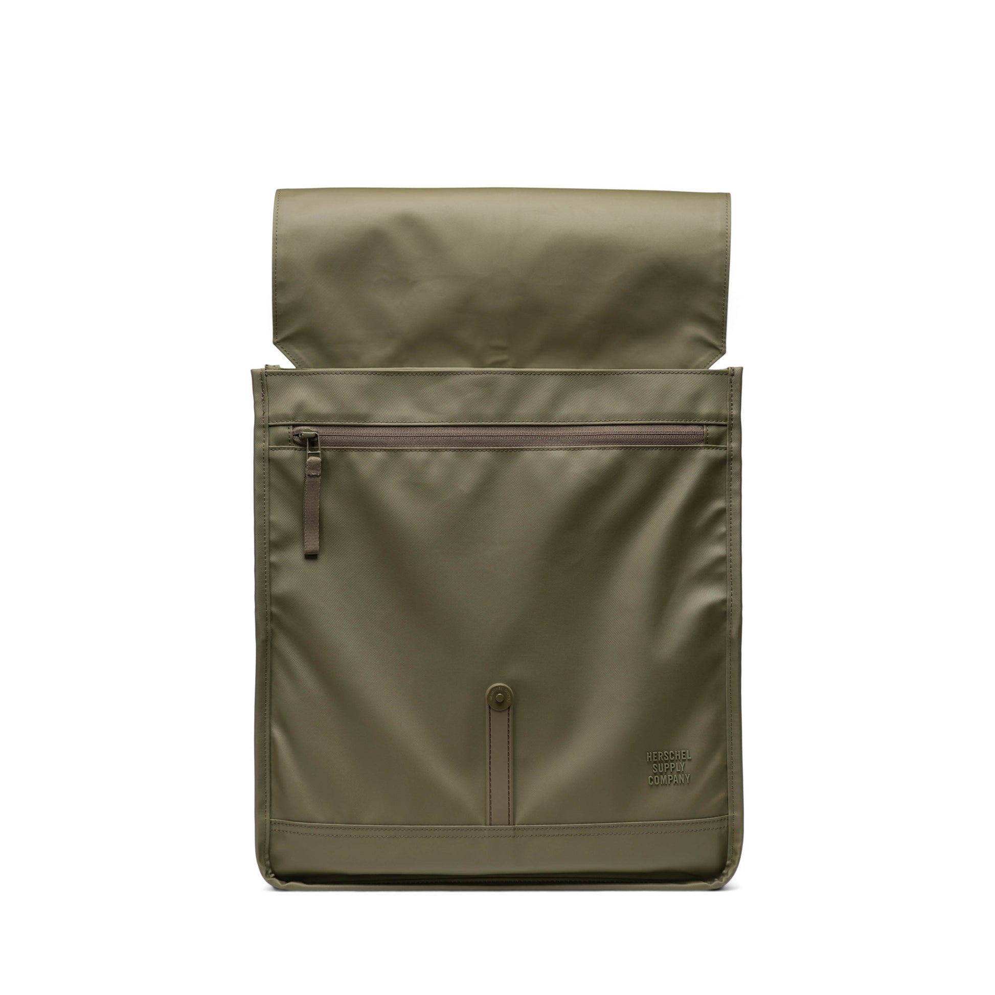 Haki Herschel City Suya Dayanıklı Kumaş Mıknatıslı Kapama Sırt Çantası, 14" Laptop Uyumlu, 18 L